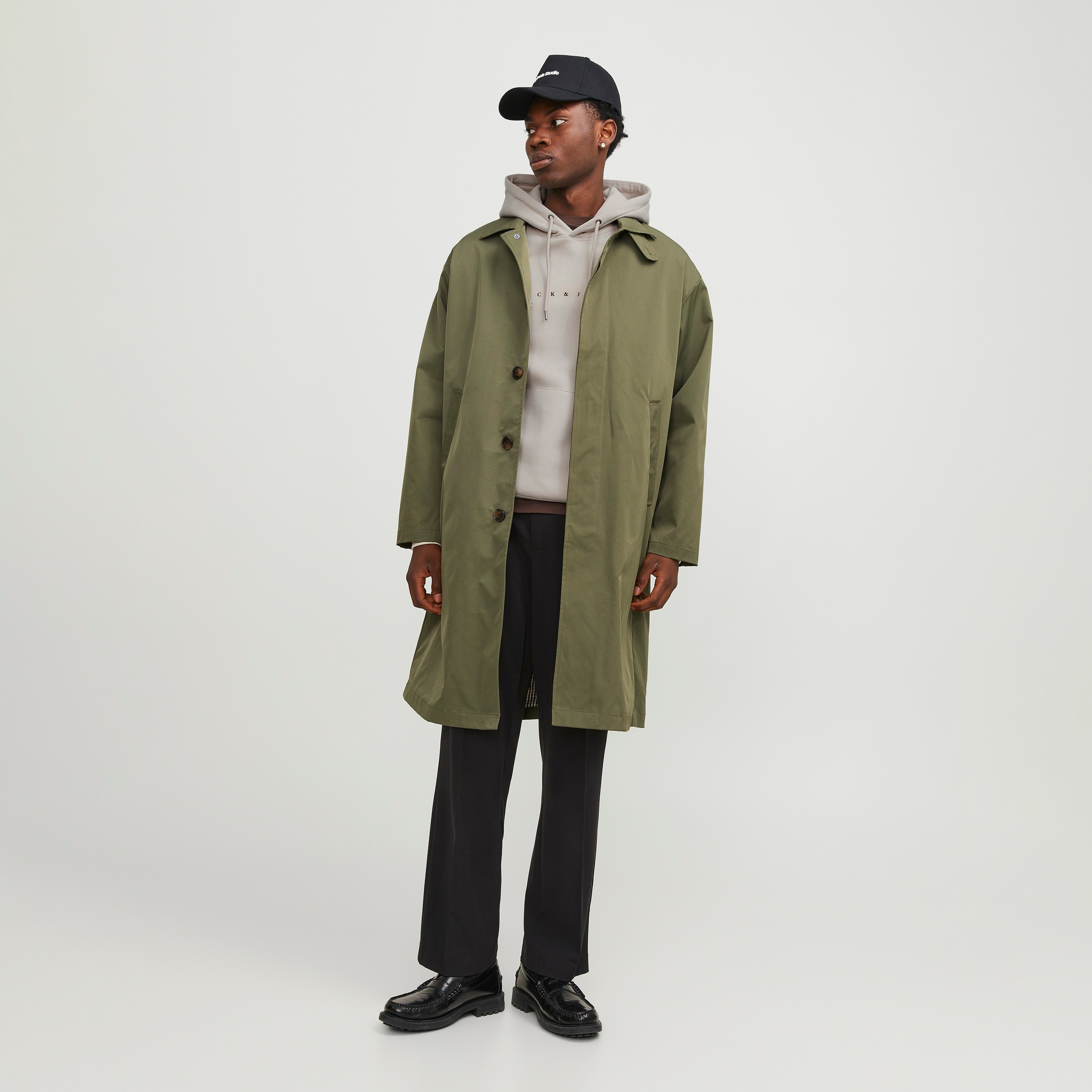Jack & Jones Logo Kangaroo Pocket Hoodie-men-winterwear-hoodiesandsweatshirts-image-2