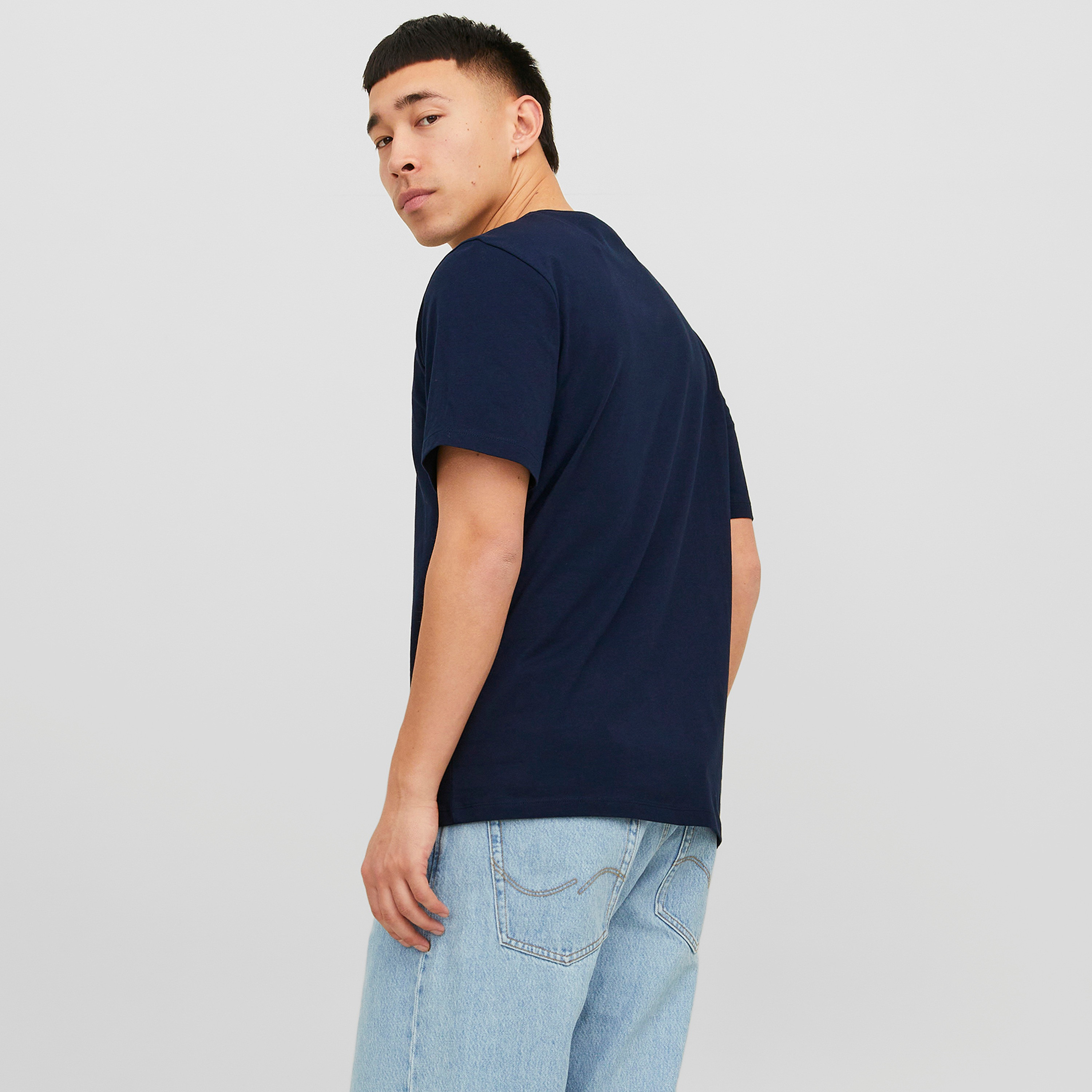 Jack & Jones Logo Crew Neck Short Sleeves T-Shirt-men-clothing-tshirtsandpolos-tshirts-image-4