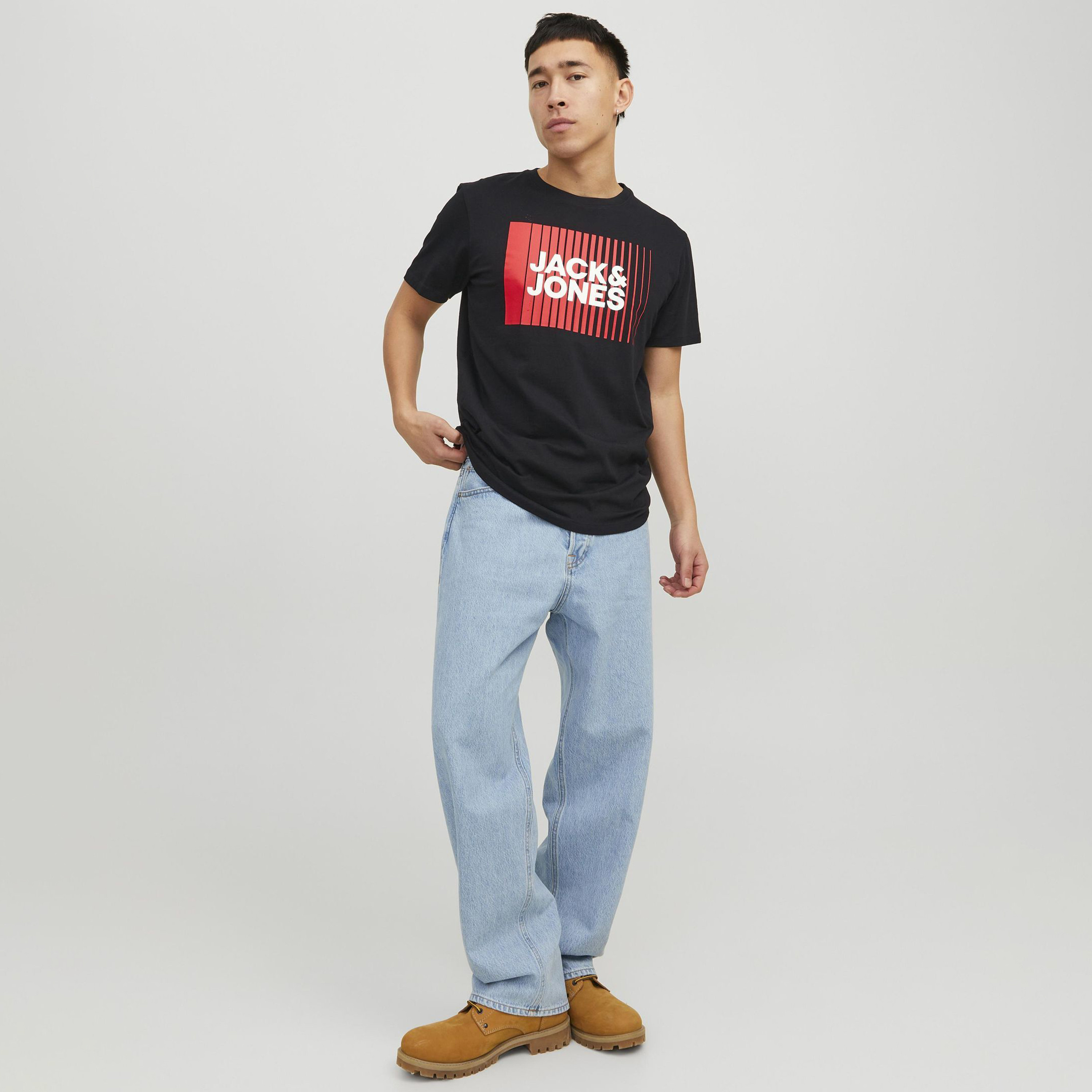 Jack & Jones Logo Crew Neck Short Sleeves T-Shirt-men-clothing-tshirtsandpolos-tshirts-image-2