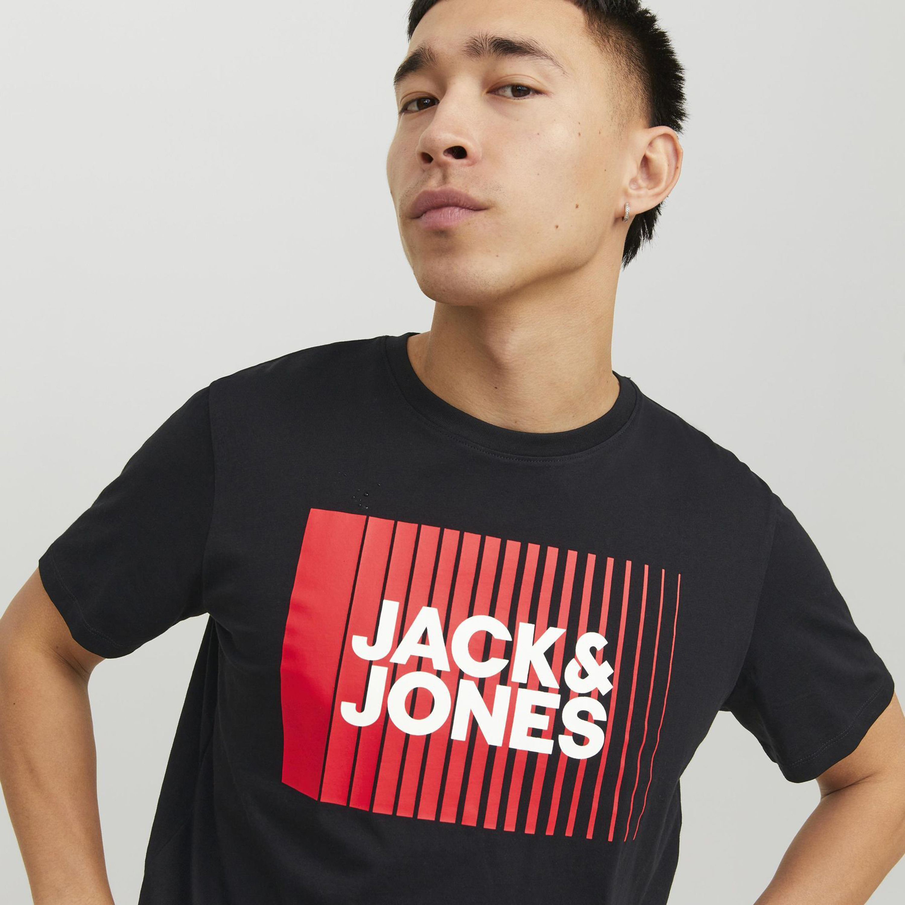 Jack & Jones Logo Crew Neck Short Sleeves T-Shirt-men-clothing-tshirtsandpolos-tshirts-image-3