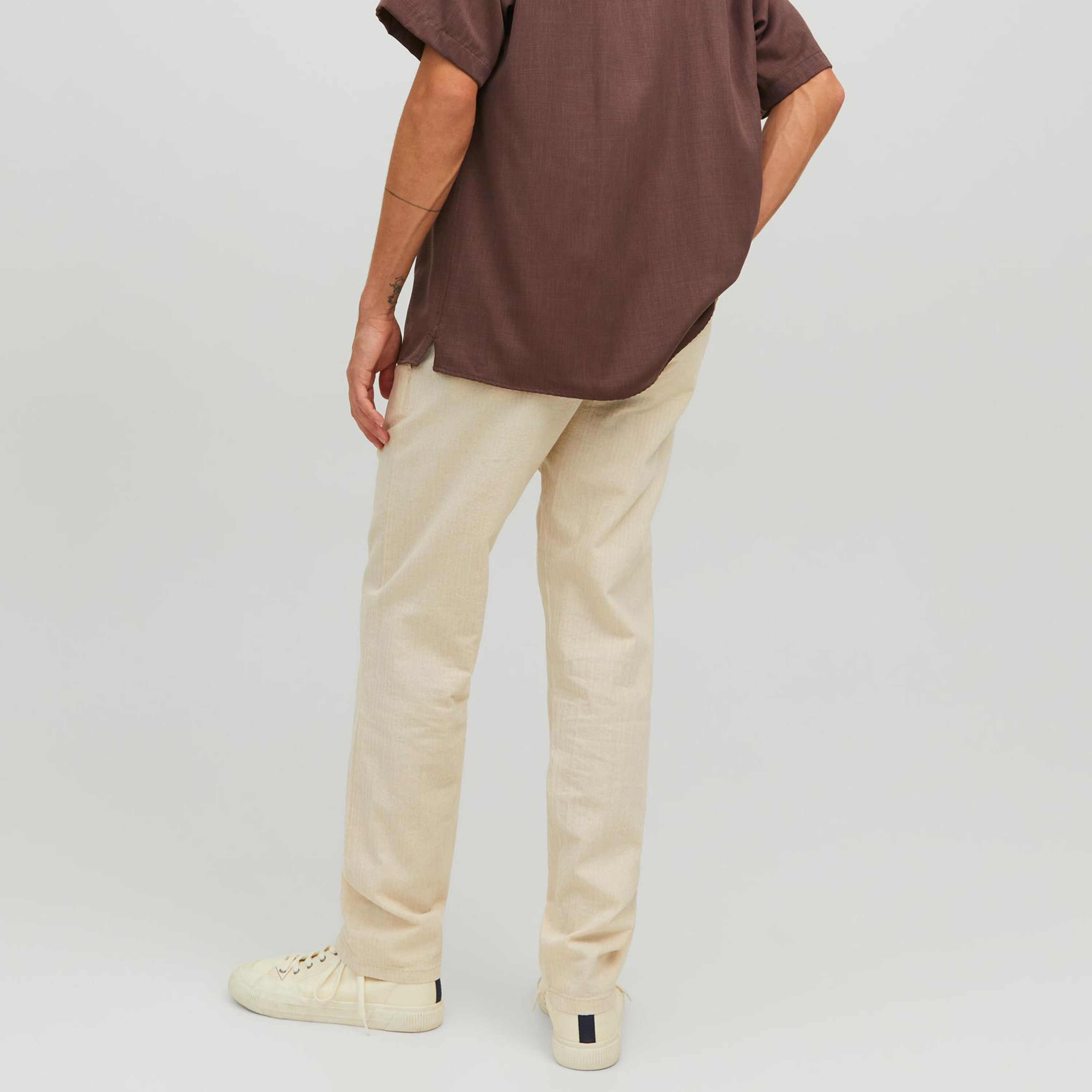 Jack & Jones Striped Mid-Rise Trousers-men-clothing-bottoms-trousersandchinos-trousers-image-4
