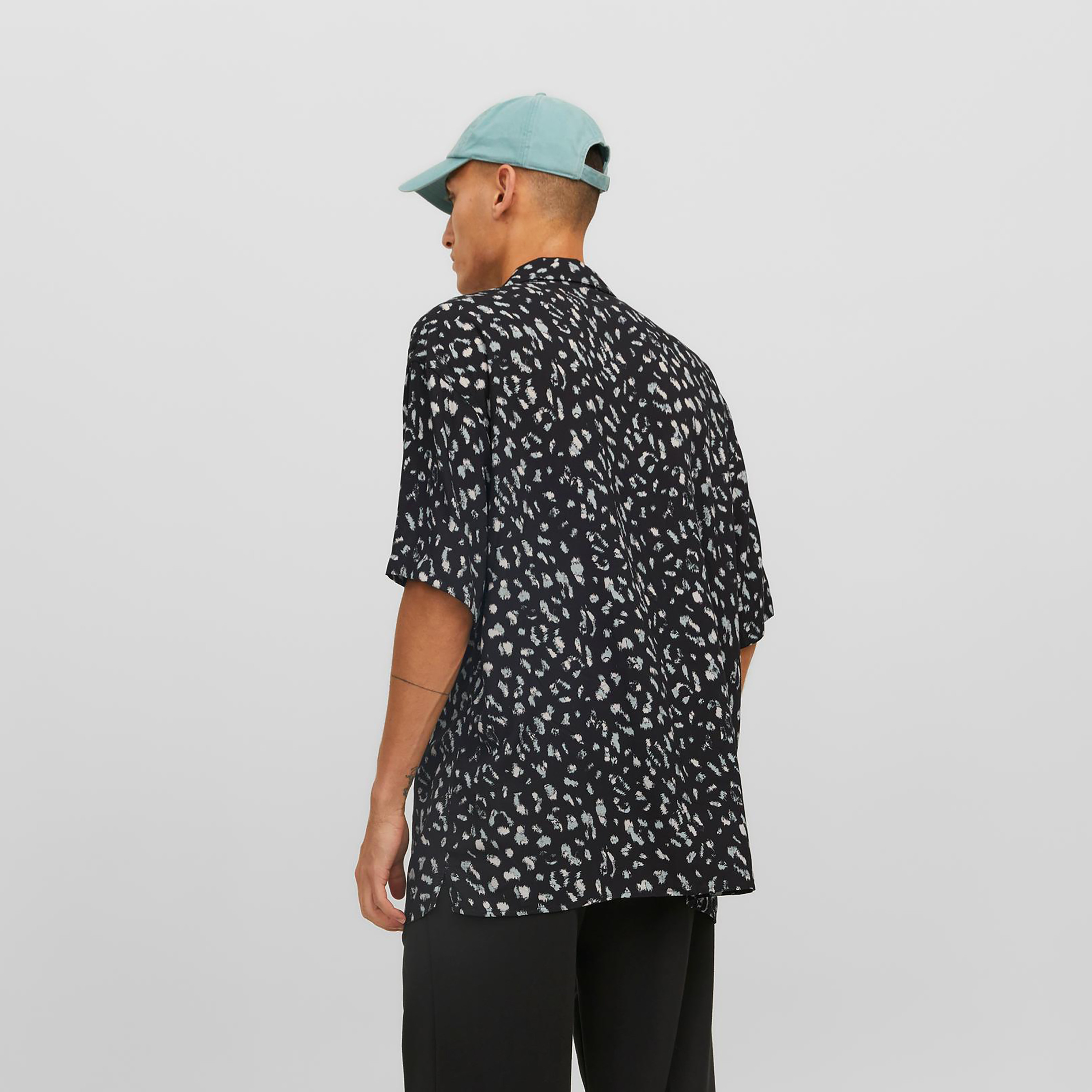Jack & Jones Printed Cuban Collar Short Sleeves Casual Shirt-men-clothing-shirts-image-8