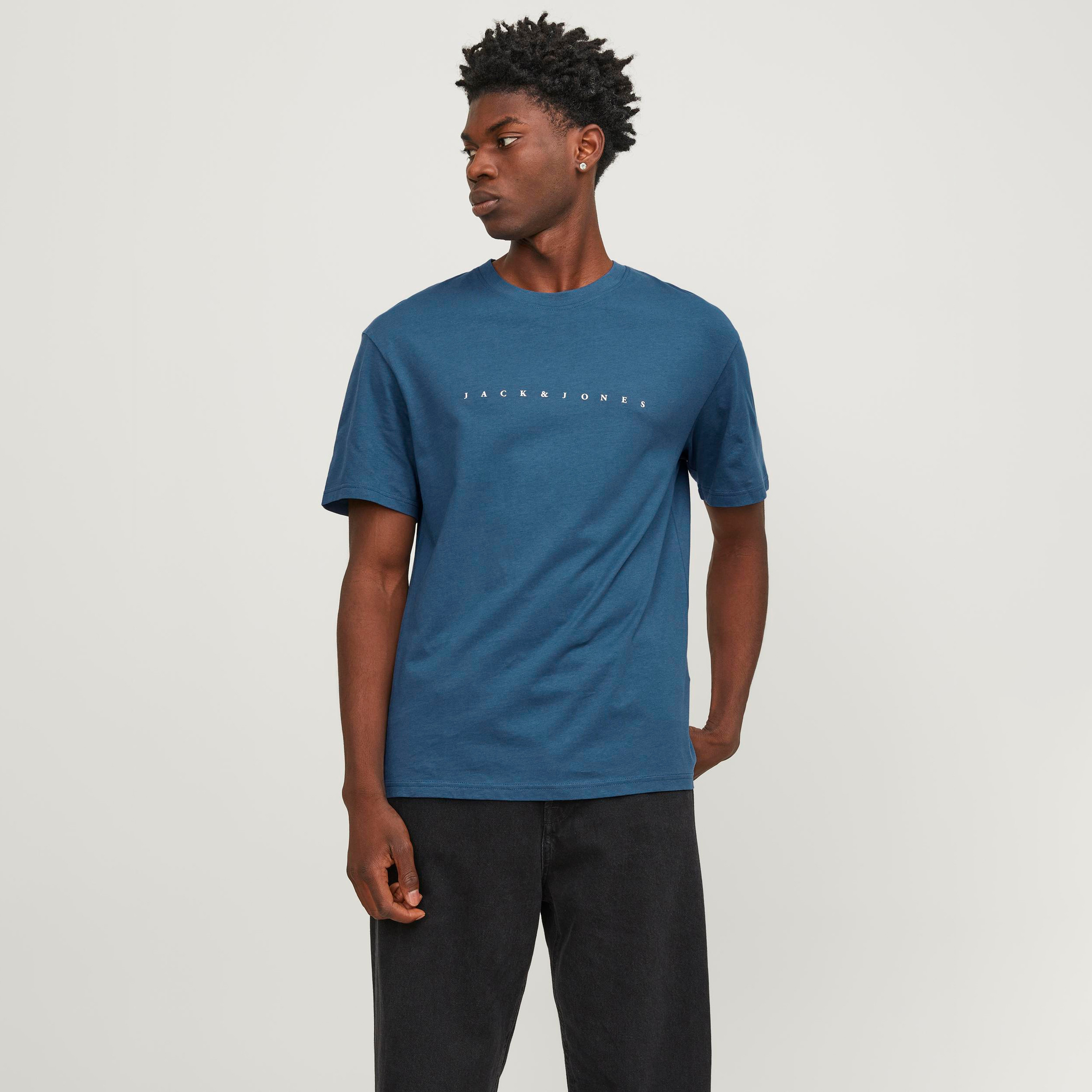 Jack & Jones Logo Crew Neck Short Sleeves T-Shirt-men-clothing-tshirtsandpolos-tshirts-image-1