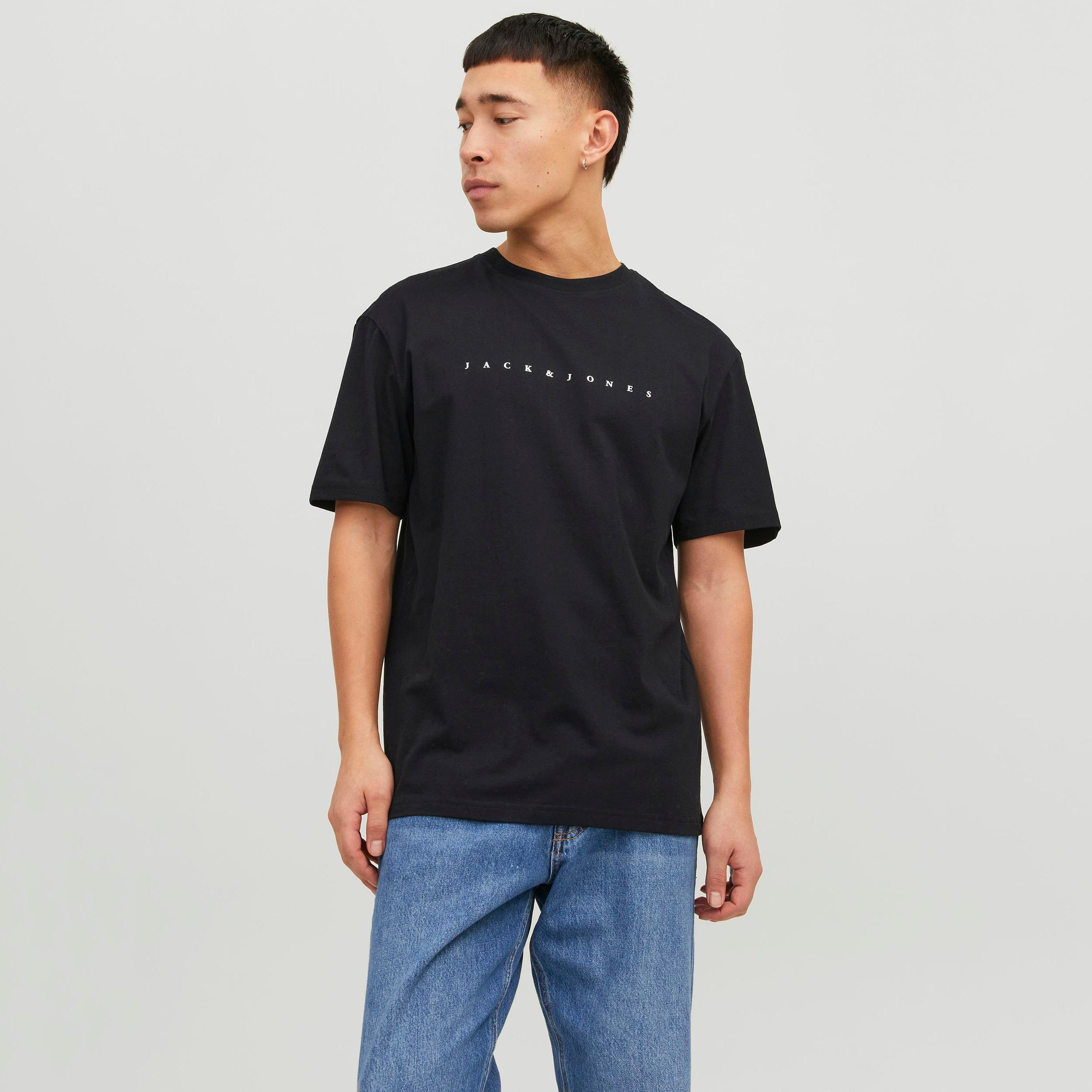 تي شيرت من جاك آند جونز بطبعة شعار بأكمام قصيرة و ياقة مستديرة-men-clothing-tshirtsandpolos-tshirts-image-5