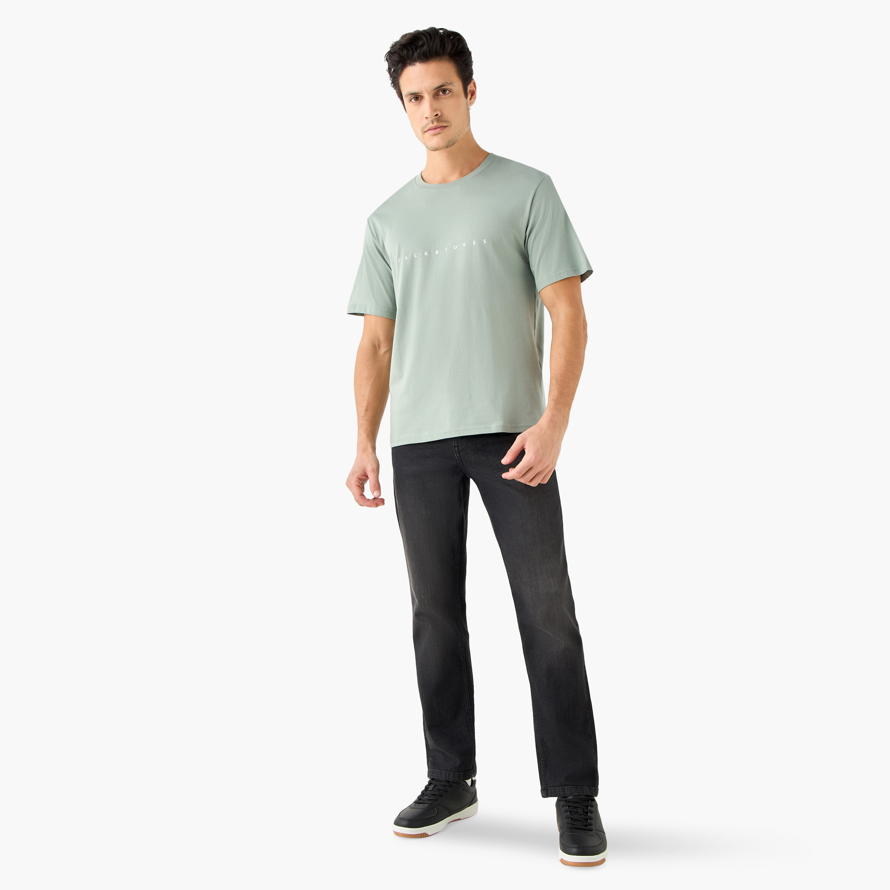 Jack & Jones Printed Round Neck Short Sleeves T-shirt-men-clothing-tshirtsandpolos-tshirts-image-2