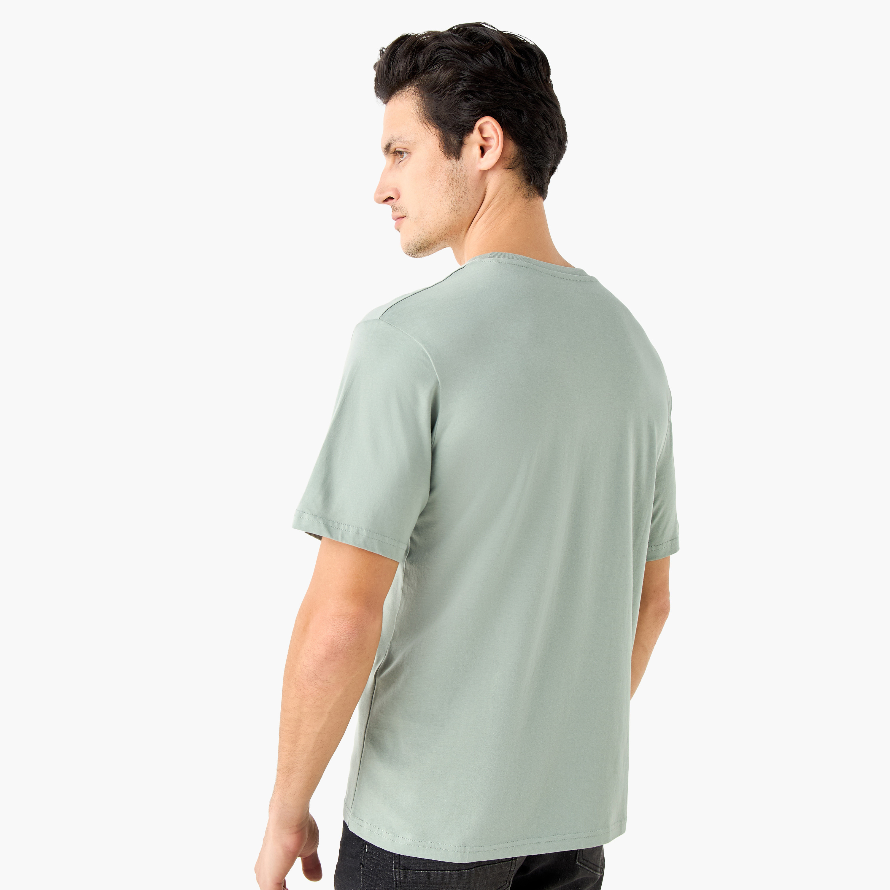 Jack & Jones Printed Round Neck Short Sleeves T-shirt-men-clothing-tshirtsandpolos-tshirts-image-3