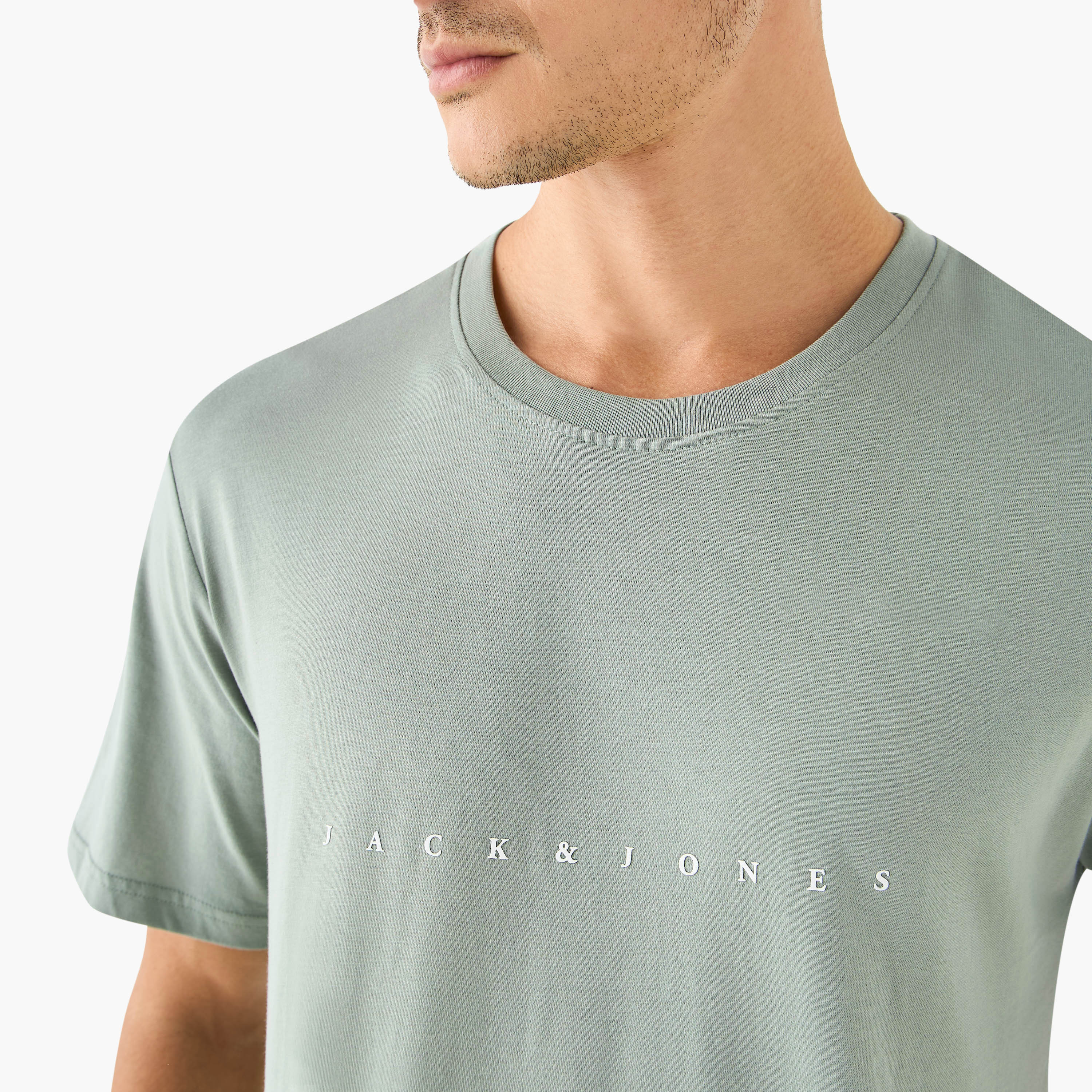 Jack & Jones Printed Round Neck Short Sleeves T-shirt-men-clothing-tshirtsandpolos-tshirts-image-4