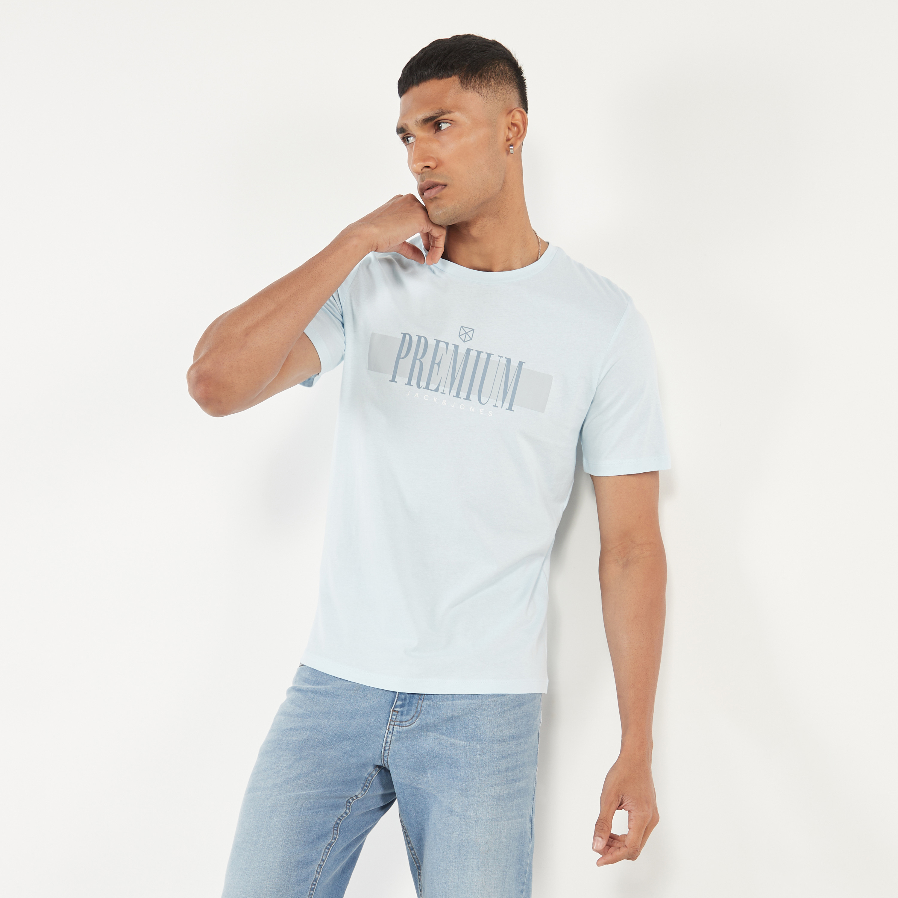 Jack & Jones Printed Crew Neck Short Sleeves T-Shirt-men-clothing-tshirtsandpolos-tshirts-image-1