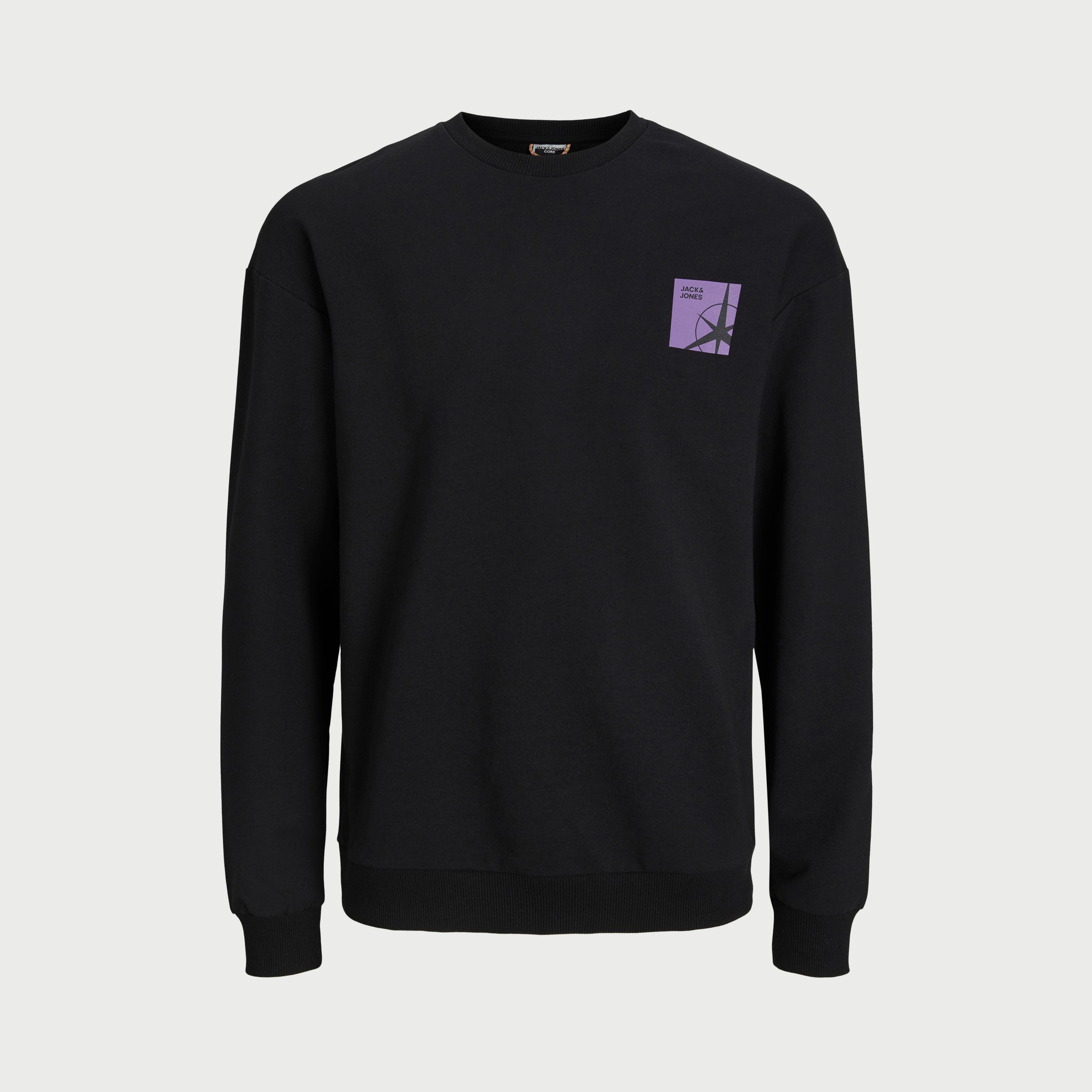 سويت شيرت من جاك آند جونز مع مطبوع بأكمام طويلة وياقة مستديرة -men-clothing-sweatersandpullovers-image-1