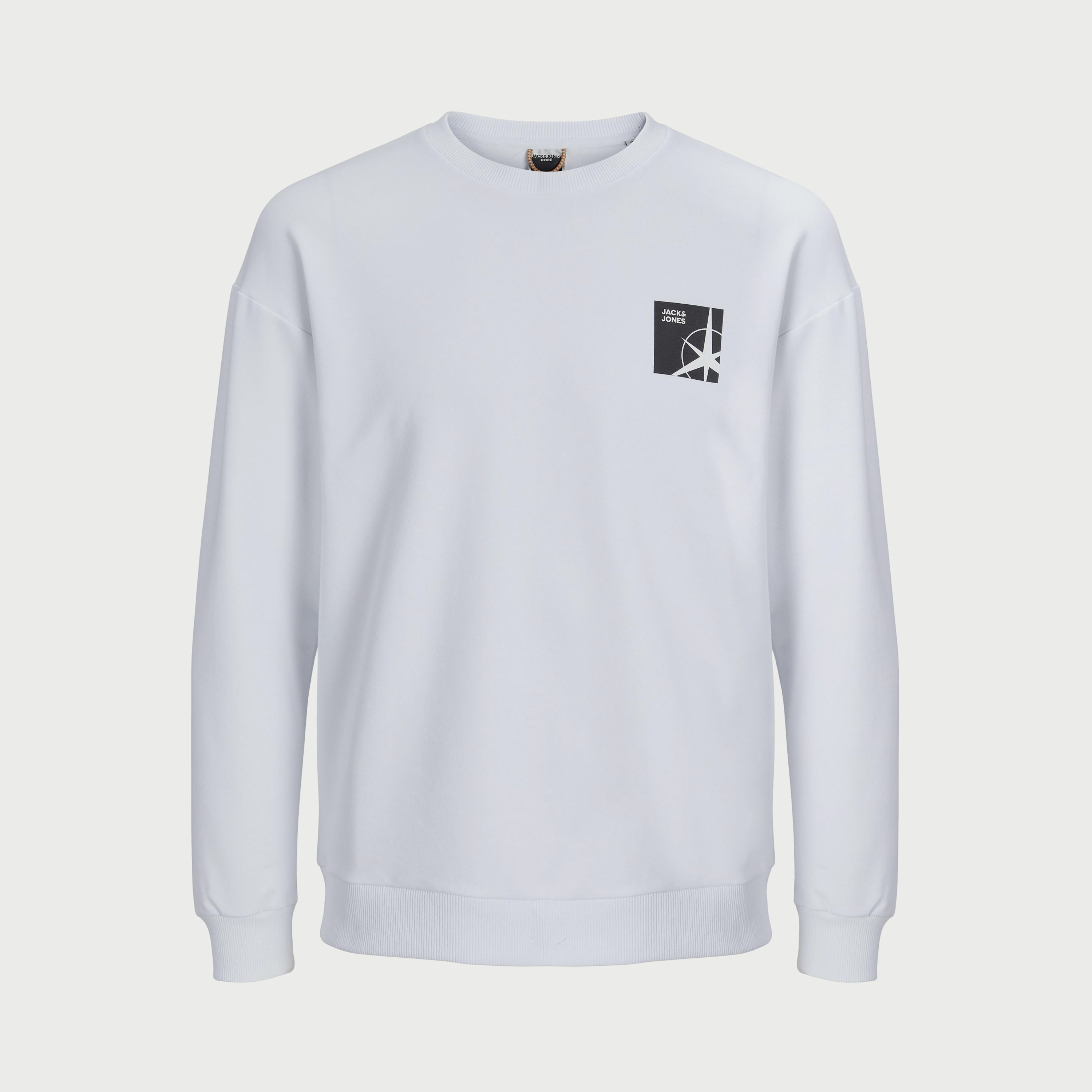 سويت شيرت من جاك آند جونز مع مطبوع بأكمام طويلة وياقة مستديرة -men-clothing-sweatersandpullovers-image-9
