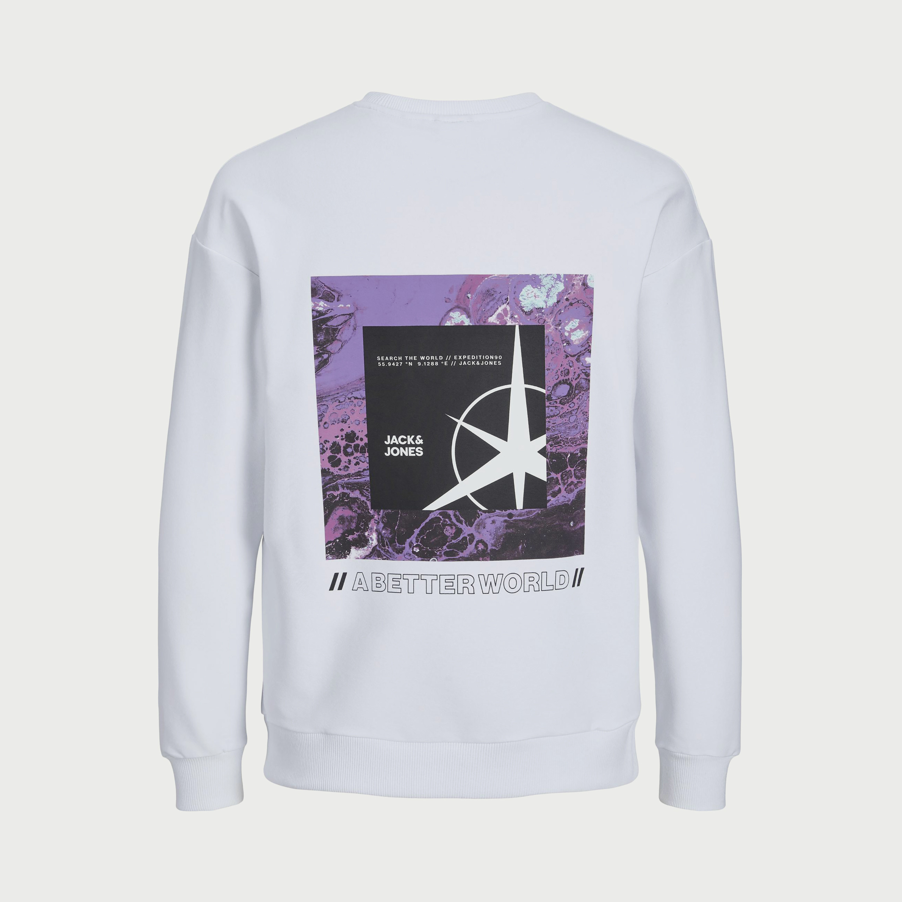 سويت شيرت من جاك آند جونز مع مطبوع بأكمام طويلة وياقة مستديرة -men-clothing-sweatersandpullovers-image-10