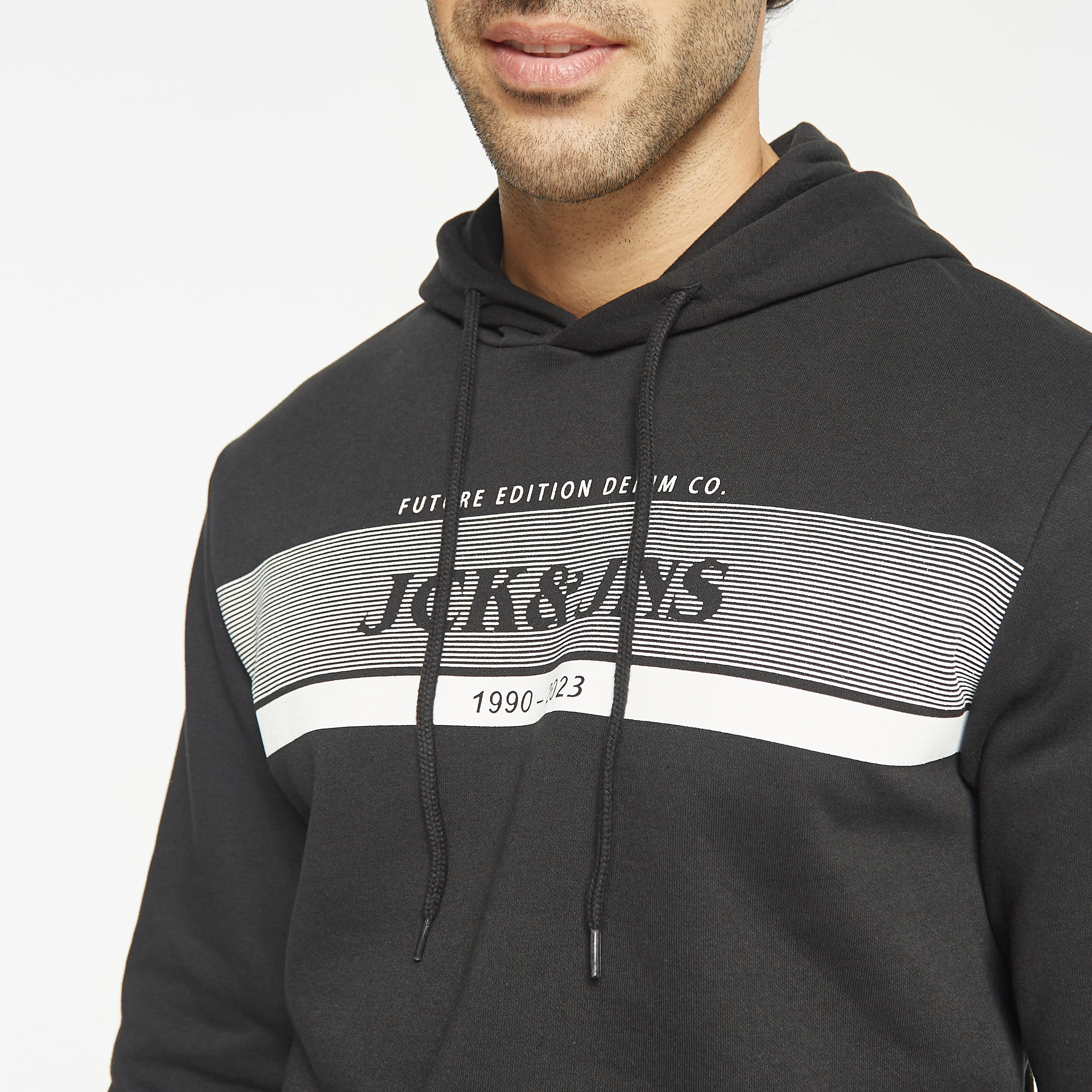  هودي جاك آند جونز مع شعار بأكمام طويلة-men-winterwear-hoodiesandsweatshirts-image-4