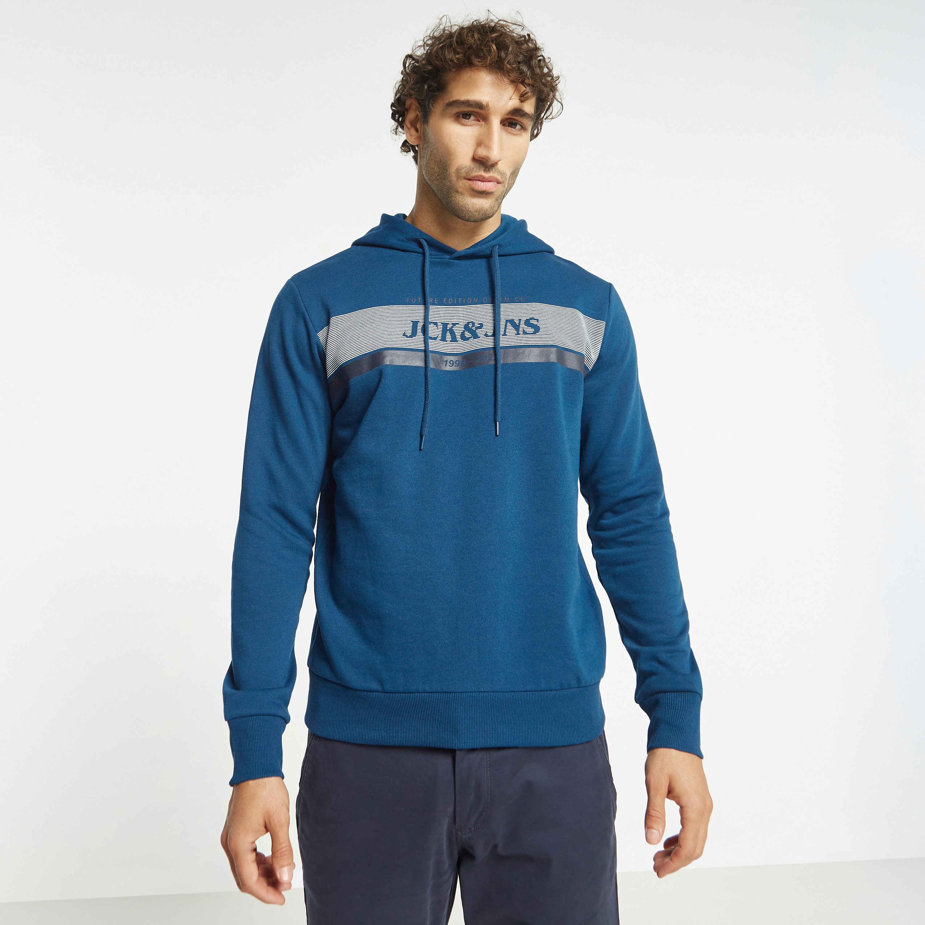  هودي جاك آند جونز مع شعار بأكمام طويلة-men-winterwear-hoodiesandsweatshirts-image-5