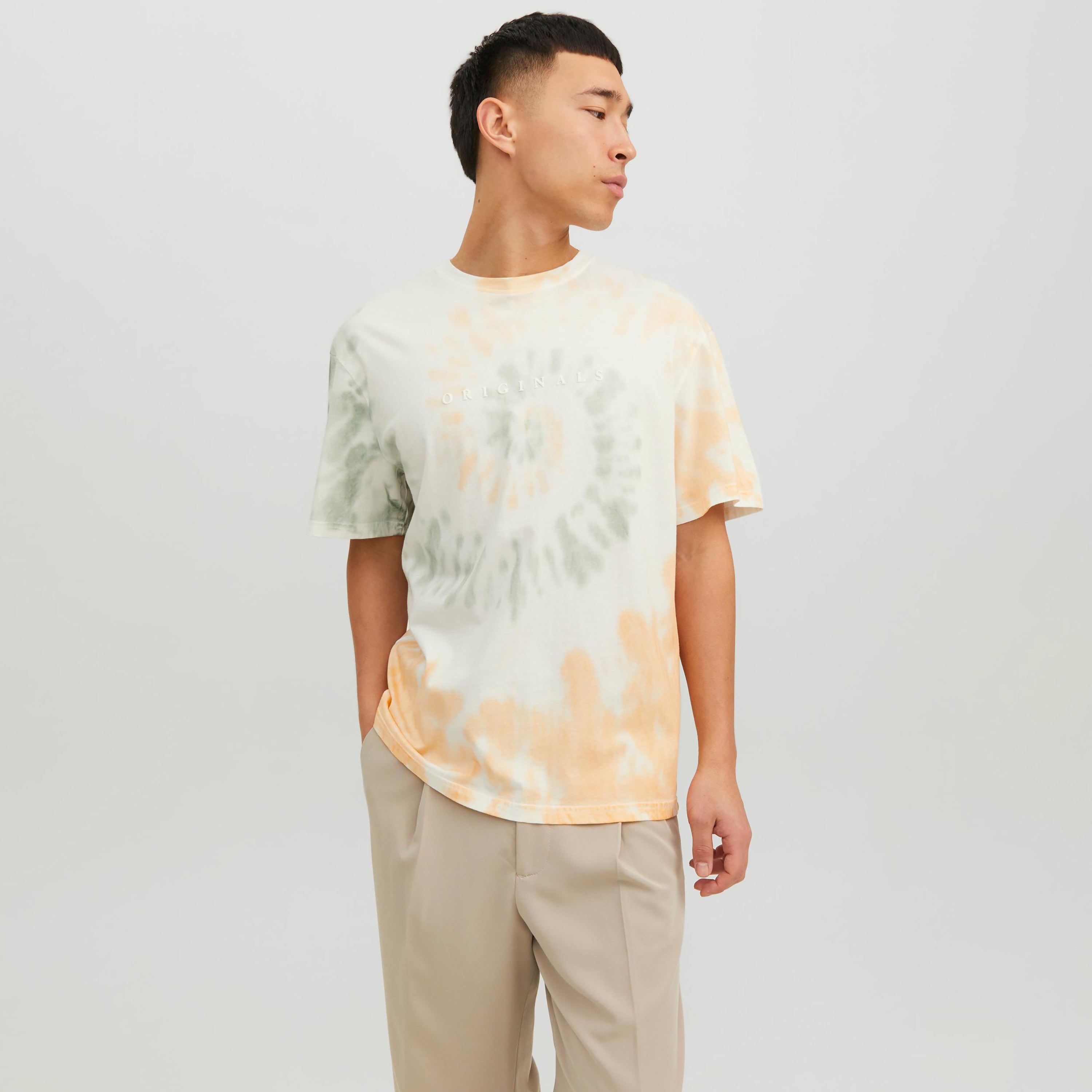 Jack & Jones Tie & Die Crew Neck Short Sleeves T-Shirt-men-clothing-tshirtsandpolos-tshirts-image-1