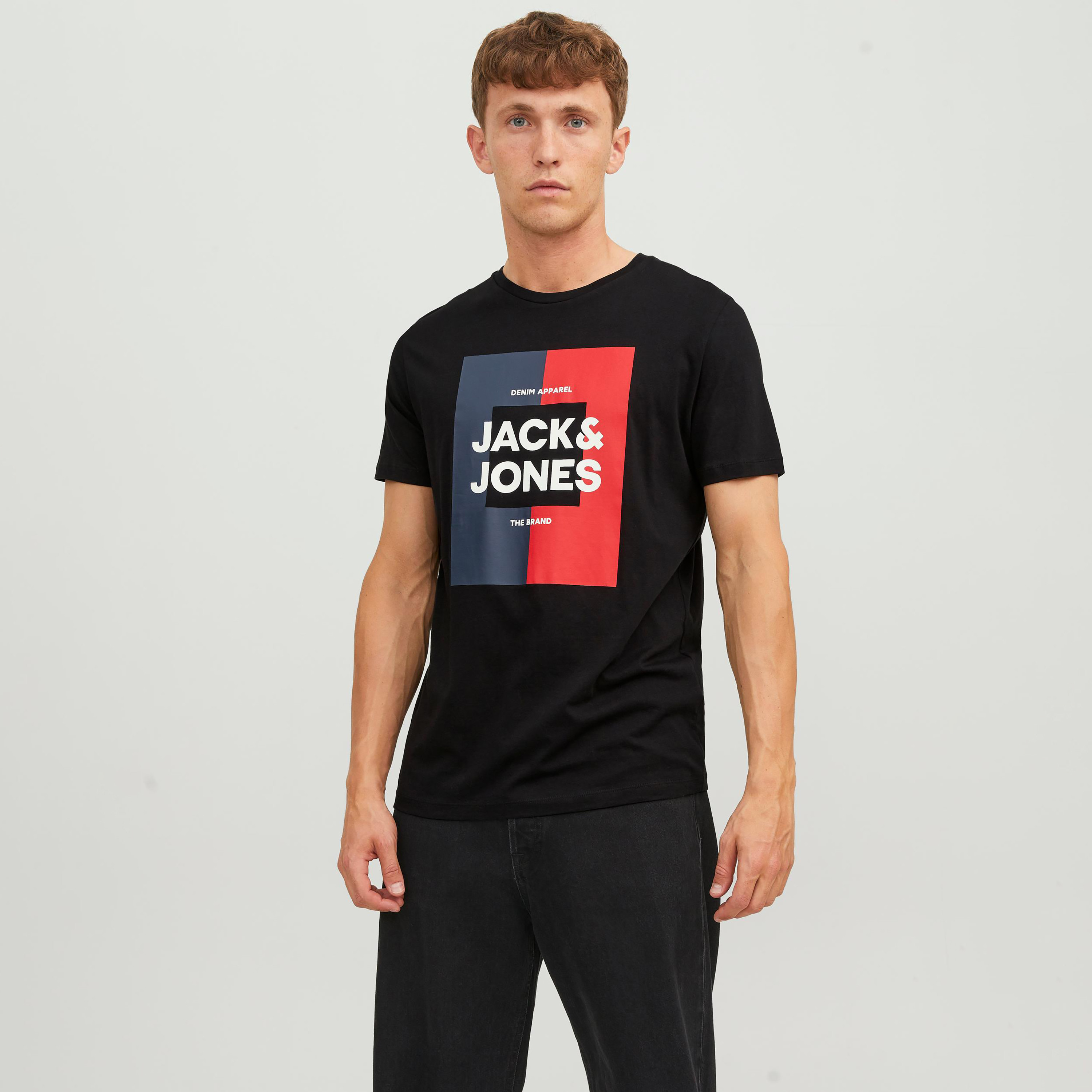 Jack & Jones Logo Crew Neck Short Sleeves T-Shirt-men-clothing-tshirtsandpolos-tshirts-image-1
