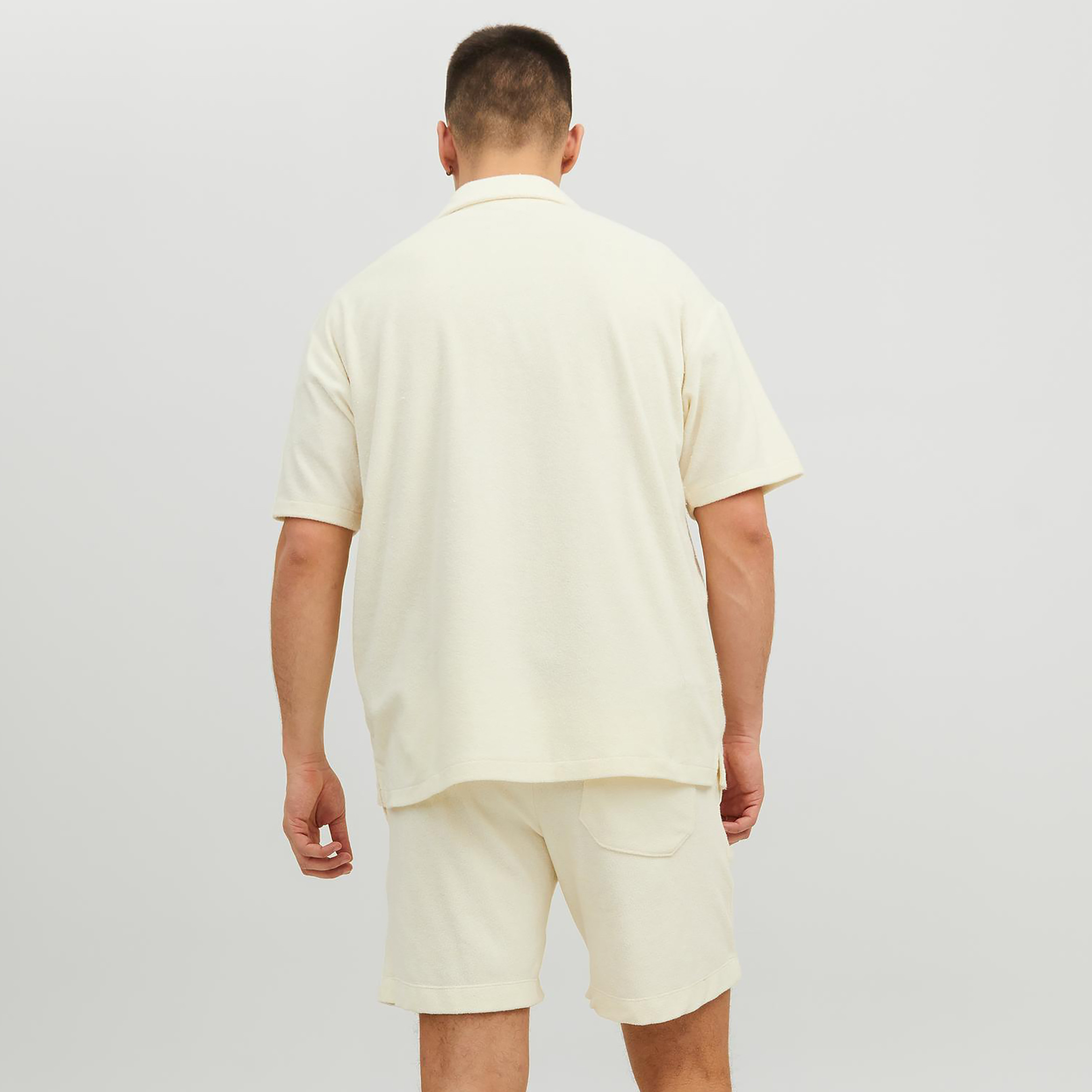 Jack & Jones Textured Cuban Collar Short Sleeves Casual Shirt-men-clothing-shirts-image-4