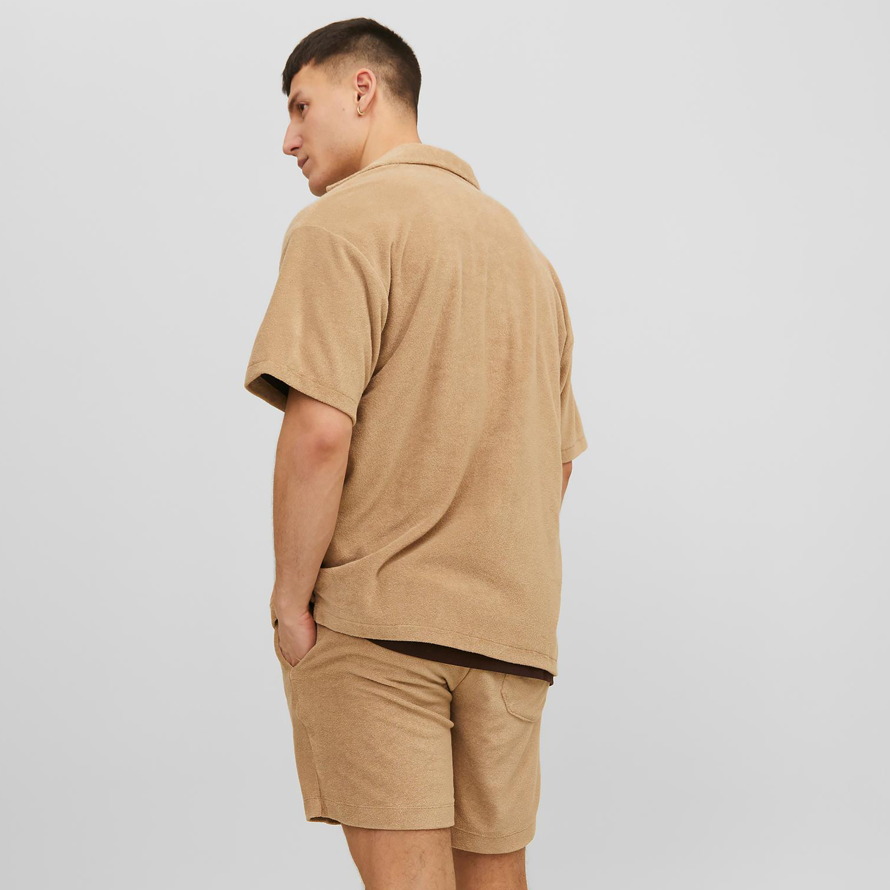 Jack & Jones Textured Cuban Collar Short Sleeves Casual Shirt-men-clothing-shirts-image-12