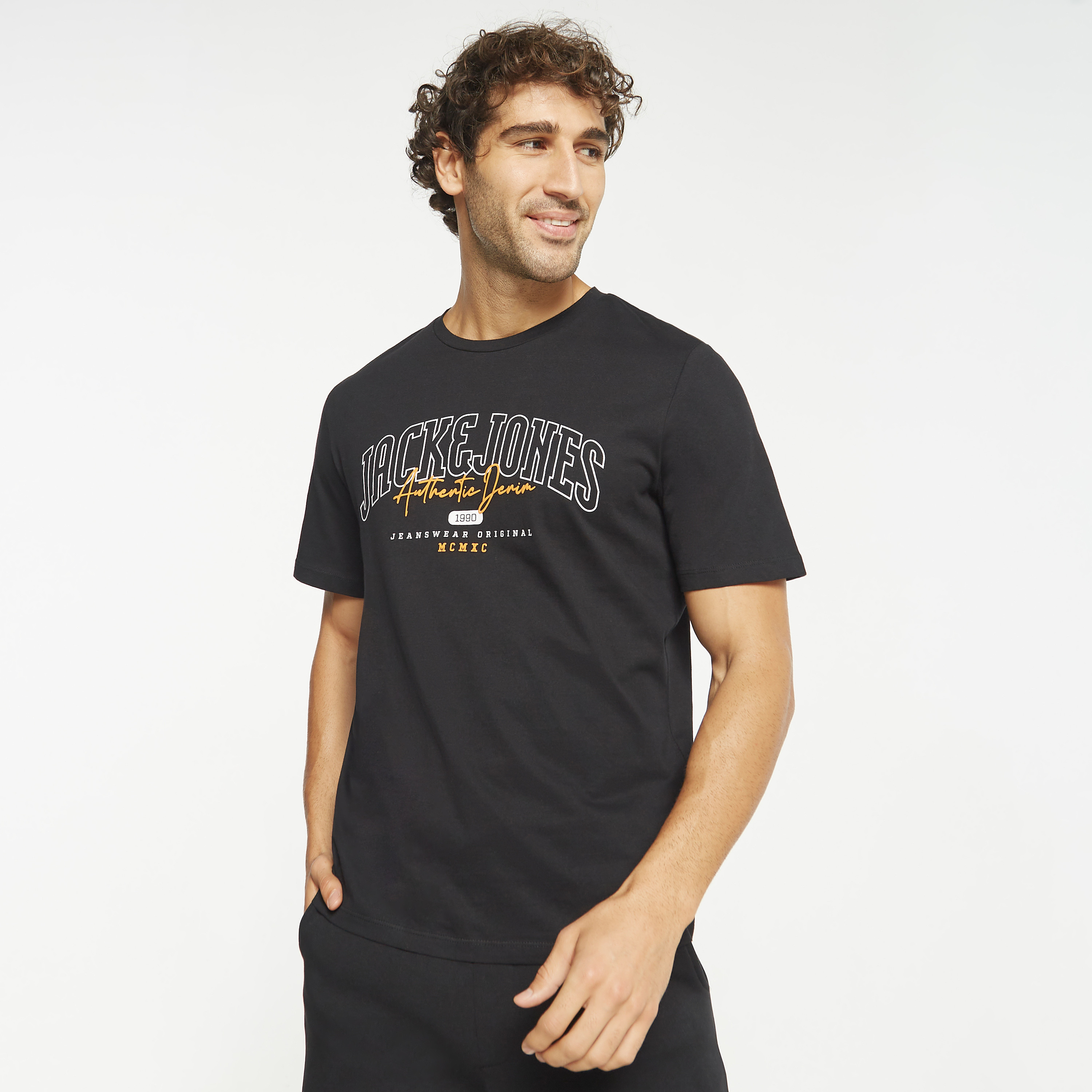Jack & Jones Logo Crew Neck Short Sleeves T-Shirt-men-clothing-tshirtsandpolos-tshirts-image-1