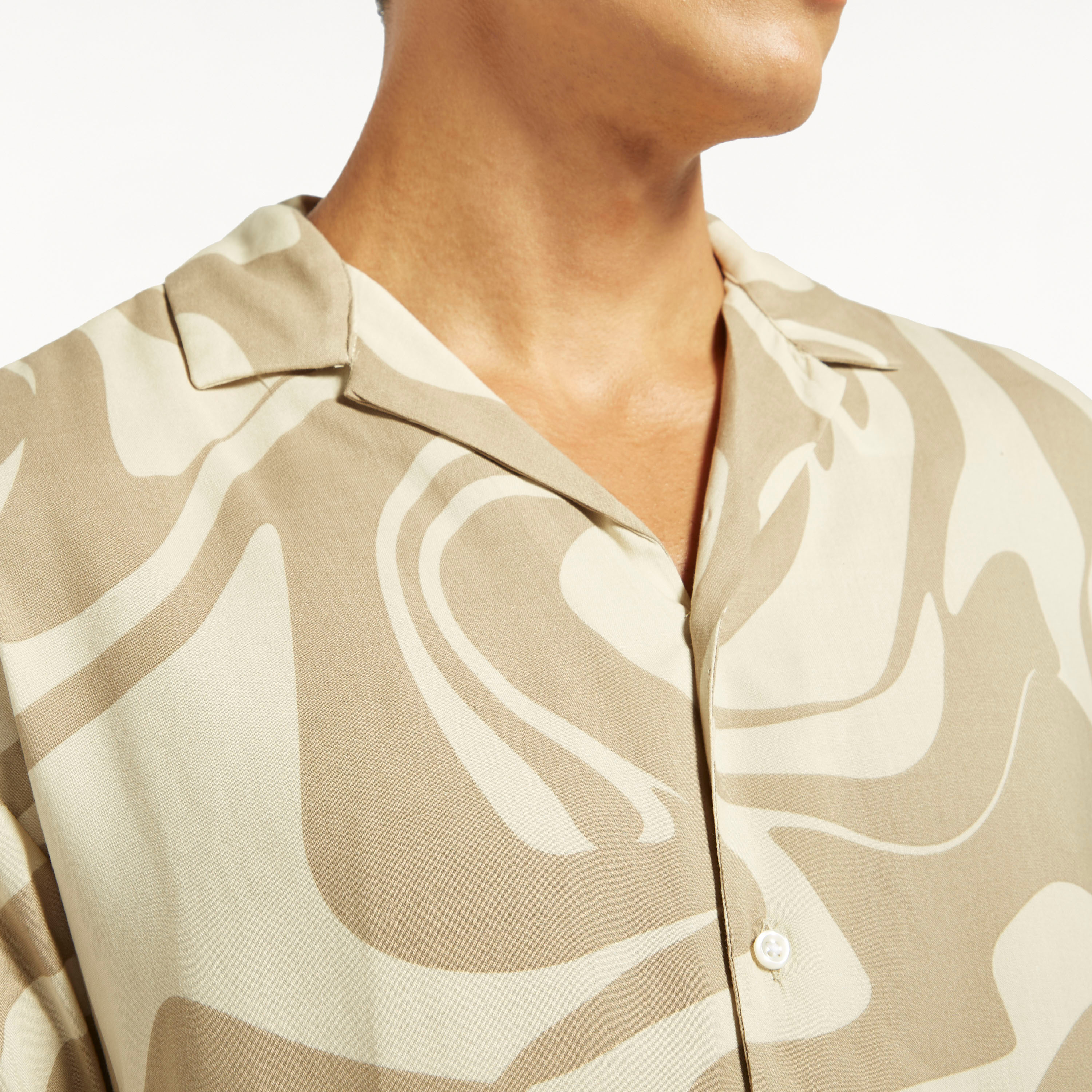 Jack & Jones Printed Cuban Collar Short Sleeves Casual Shirt-men-clothing-shirts-image-4