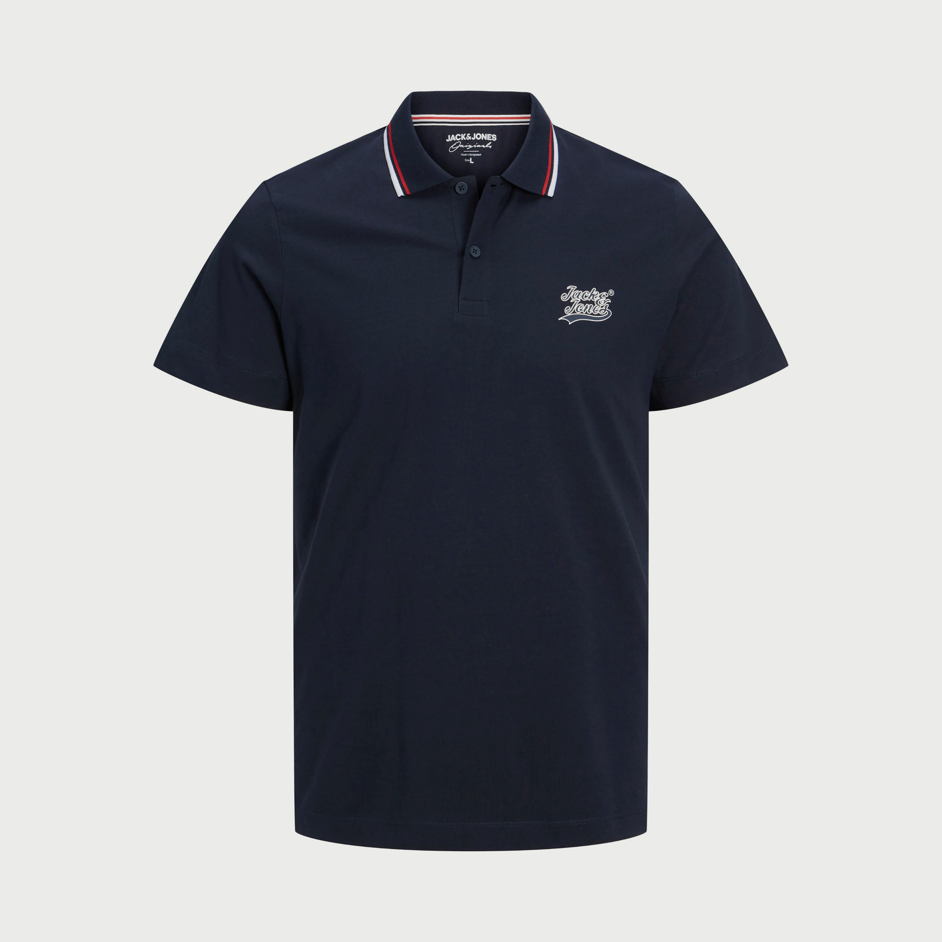 Jack & Jones Plus Size Plain Short Sleeves Polo T-Shirt-men-clothing-tshirtsandpolos-polos-image-1