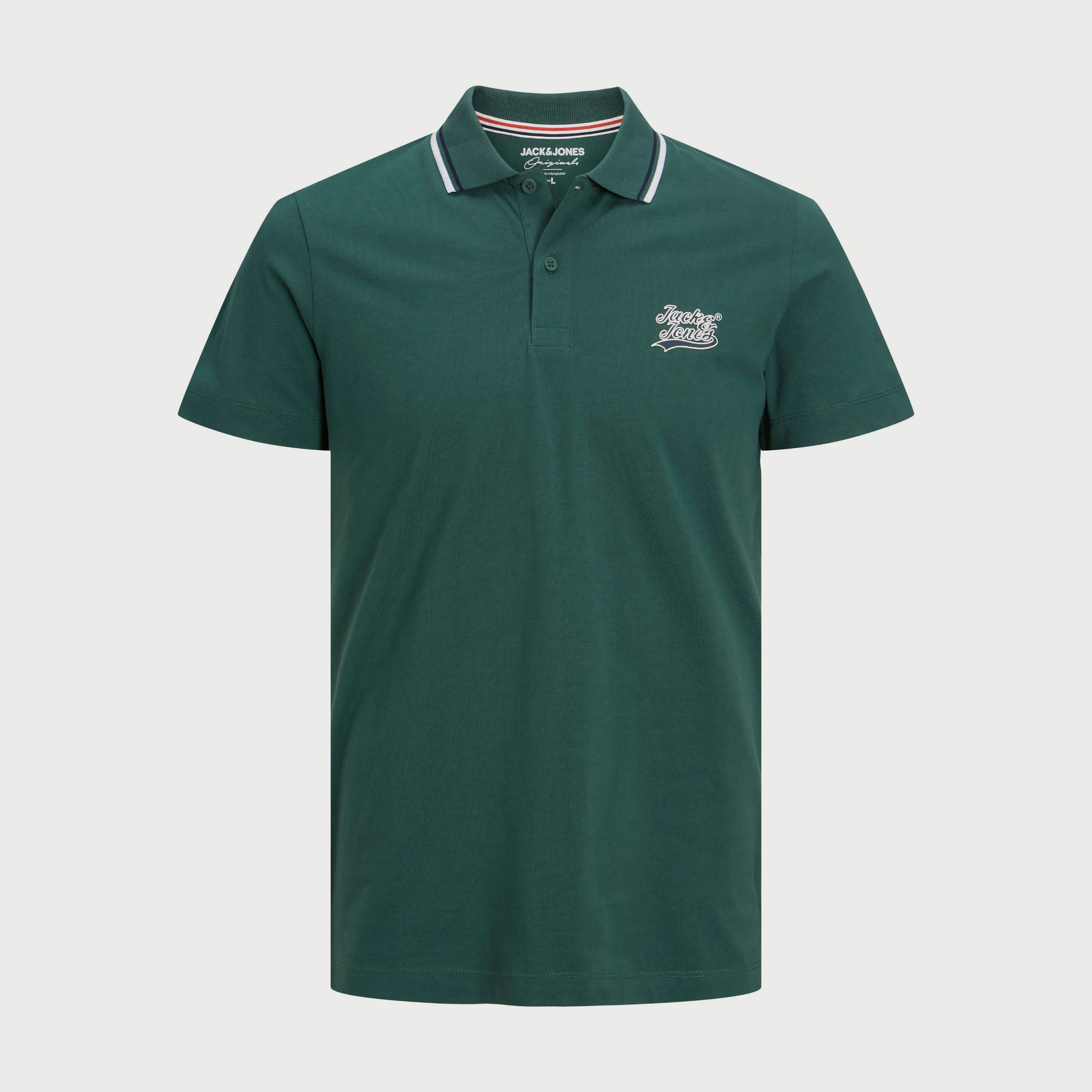 Jack & Jones Plus Size Plain Short Sleeves Polo T-Shirt-men-clothing-tshirtsandpolos-polos-image-2