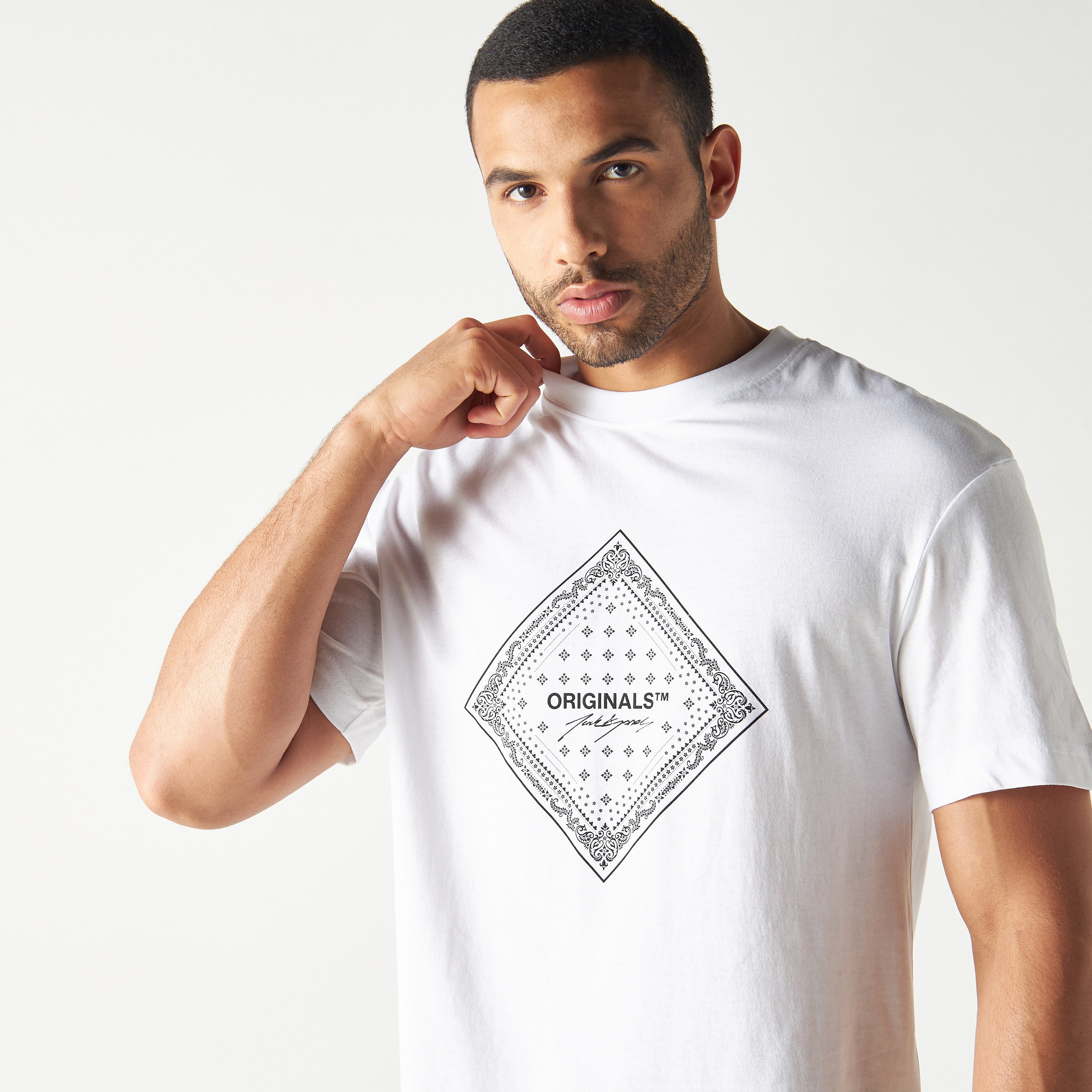 Jack & Jones Printed Crew Neck Short Sleeves T-Shirt-men-clothing-tshirtsandpolos-tshirts-image-4