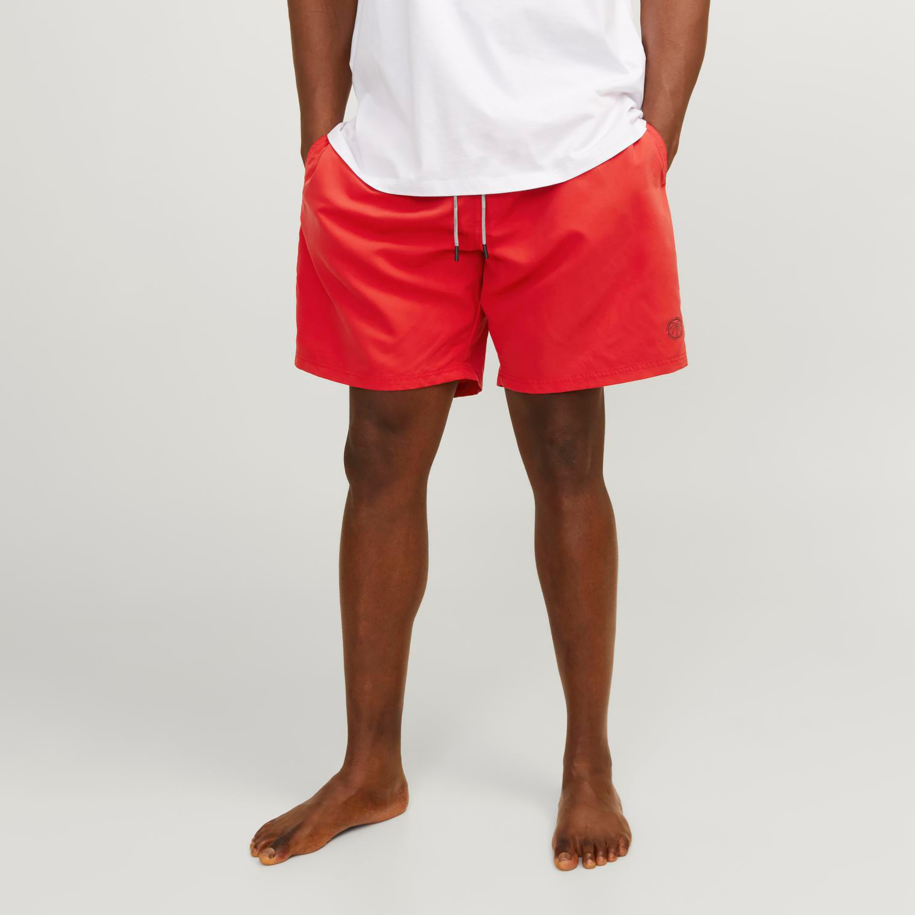 Jack & Jones Plus Size Plain Drawstring Waistband Swim Shorts-men-clothing-bottoms-shorts-image-5