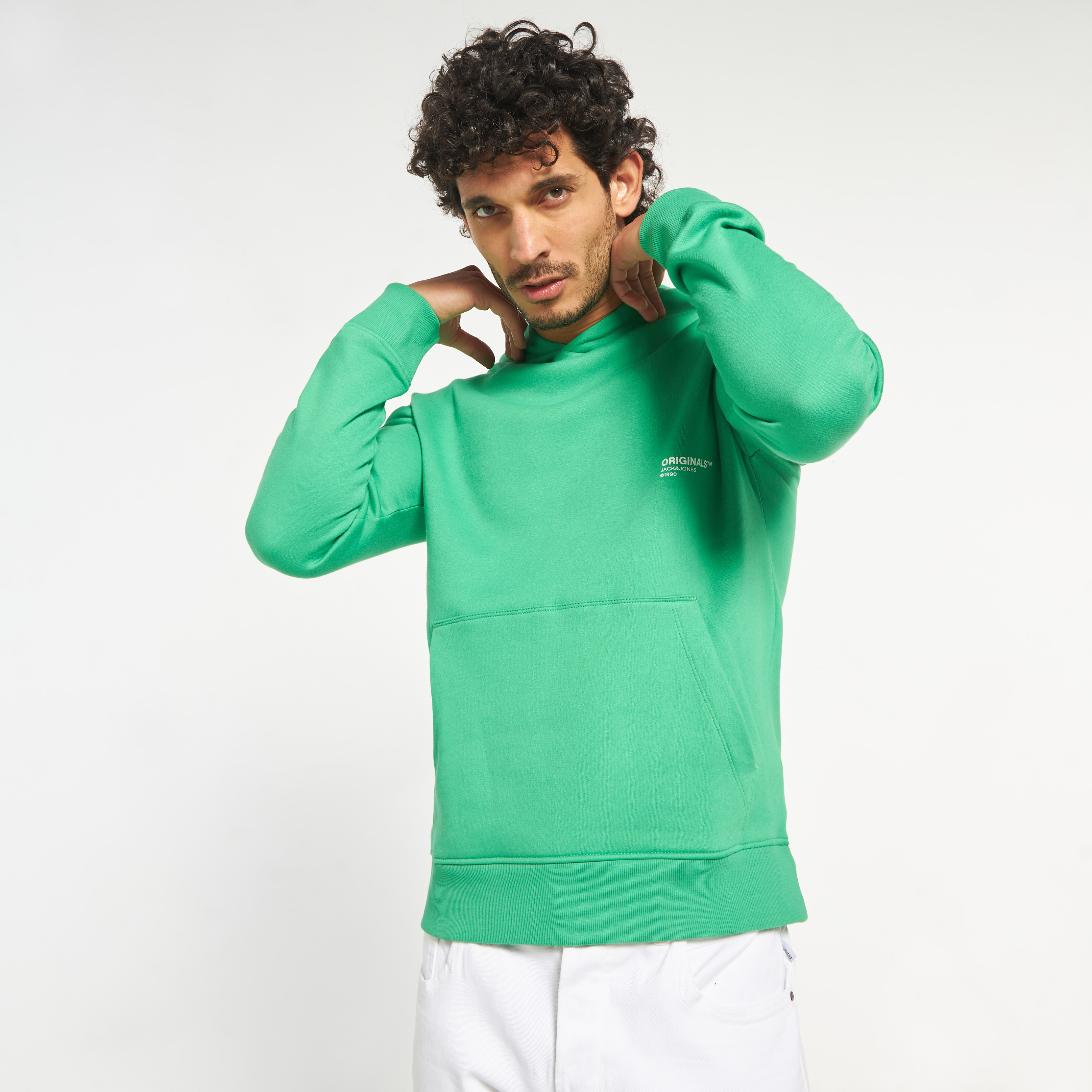 Jack & Jones Printed Long Sleeves Hoodie with Kangaroo Pocket-men-winterwear-hoodiesandsweatshirts-image-1