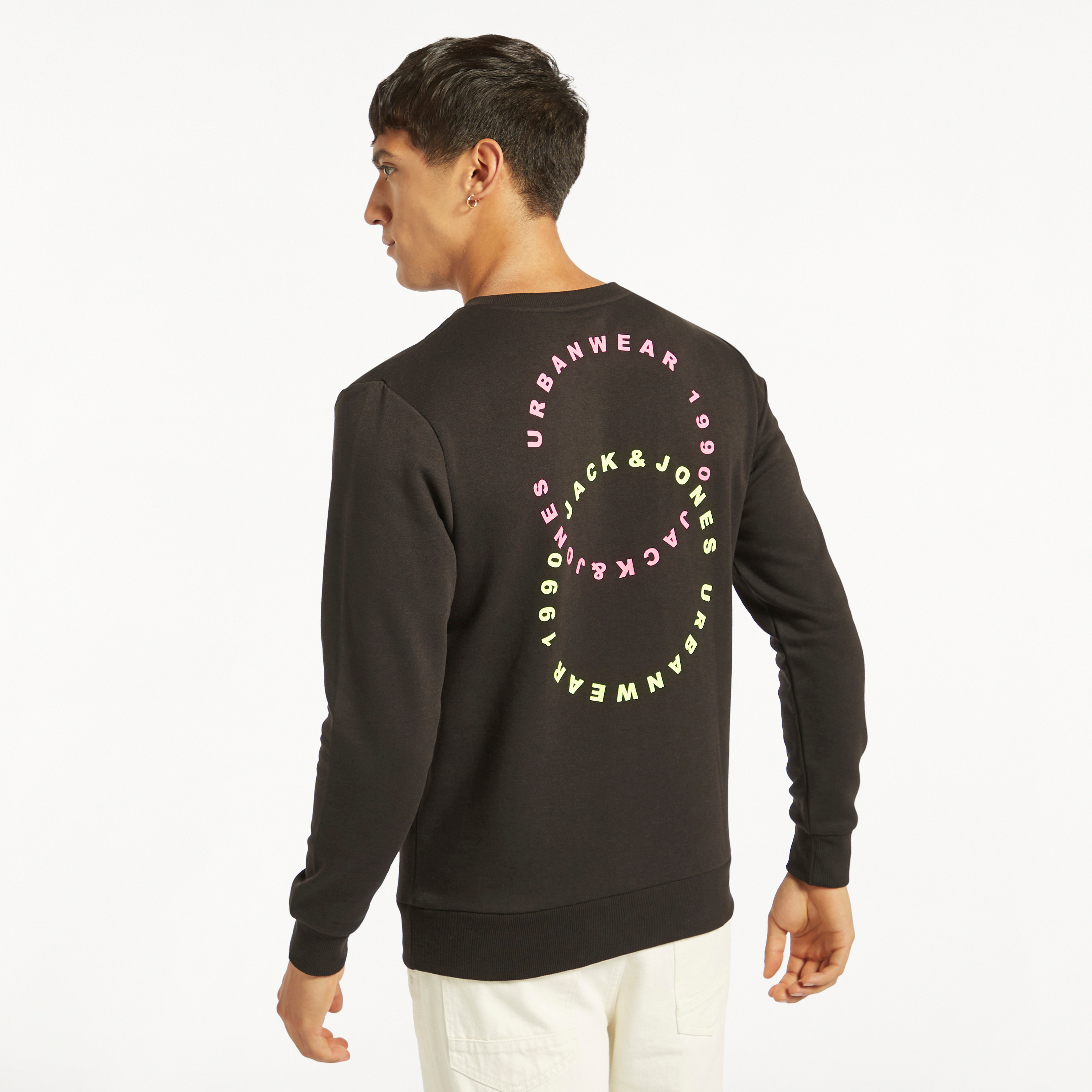 Jack & Jones Logo Crew Neck Long Sleeves Sweatshirt-men-winterwear-hoodiesandsweatshirts-image-1