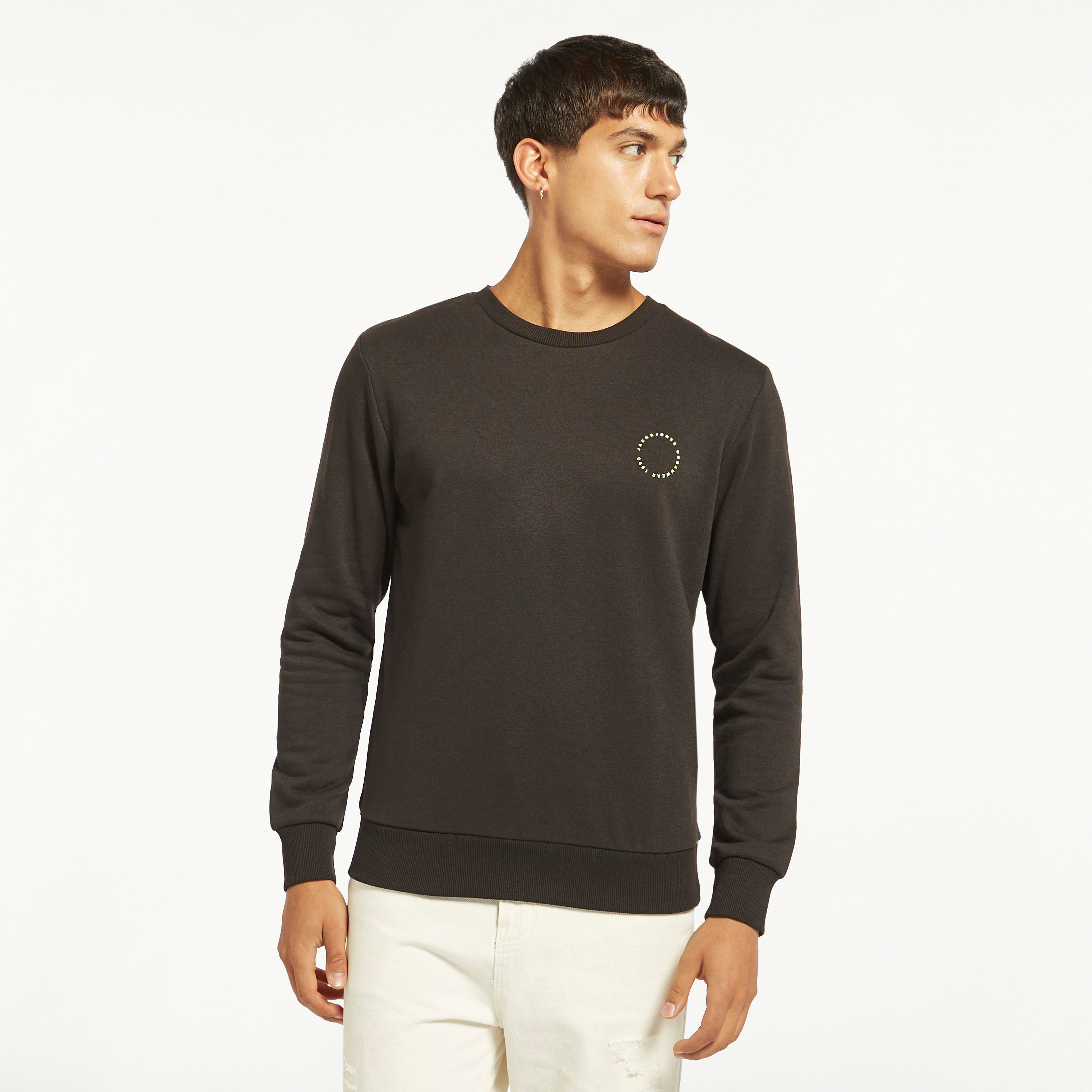 Jack & Jones Logo Crew Neck Long Sleeves Sweatshirt-men-winterwear-hoodiesandsweatshirts-image-3