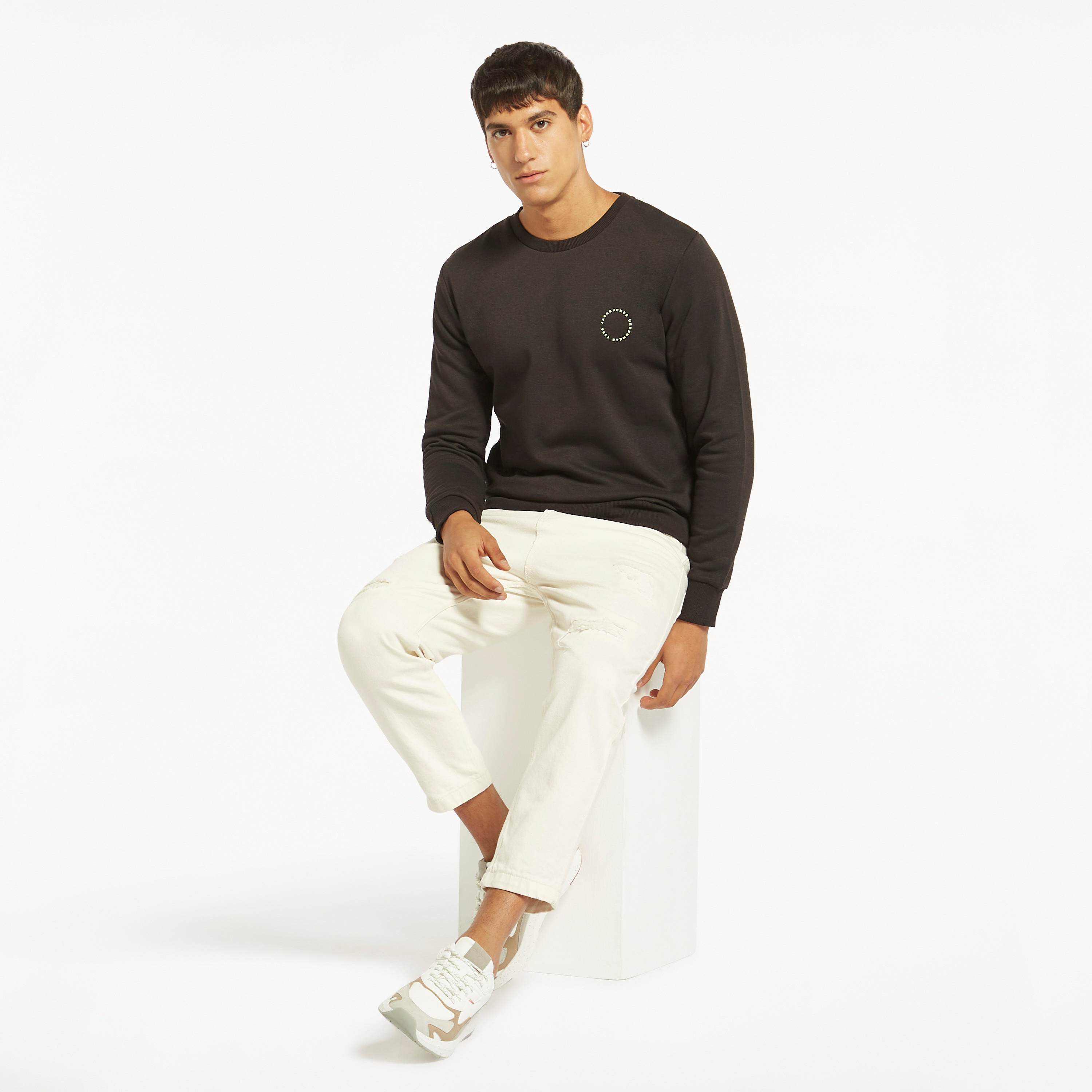 Jack & Jones Logo Crew Neck Long Sleeves Sweatshirt-men-winterwear-hoodiesandsweatshirts-image-4