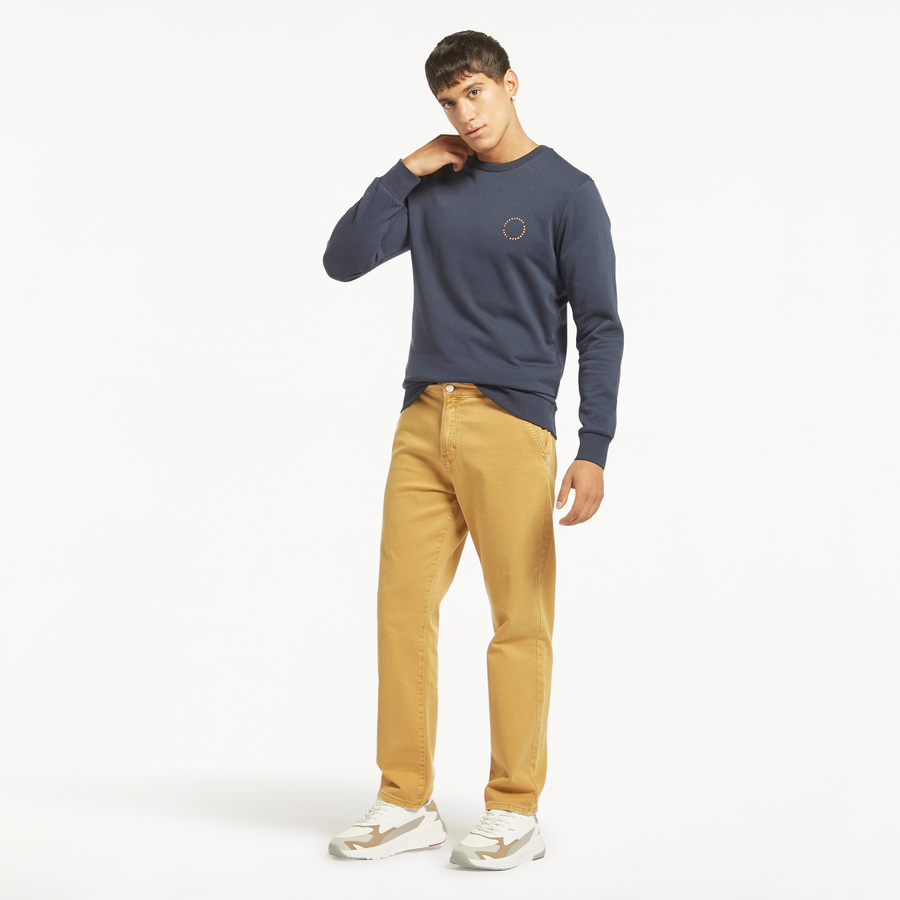 Jack & Jones Logo Crew Neck Long Sleeves Sweatshirt-men-winterwear-hoodiesandsweatshirts-image-8