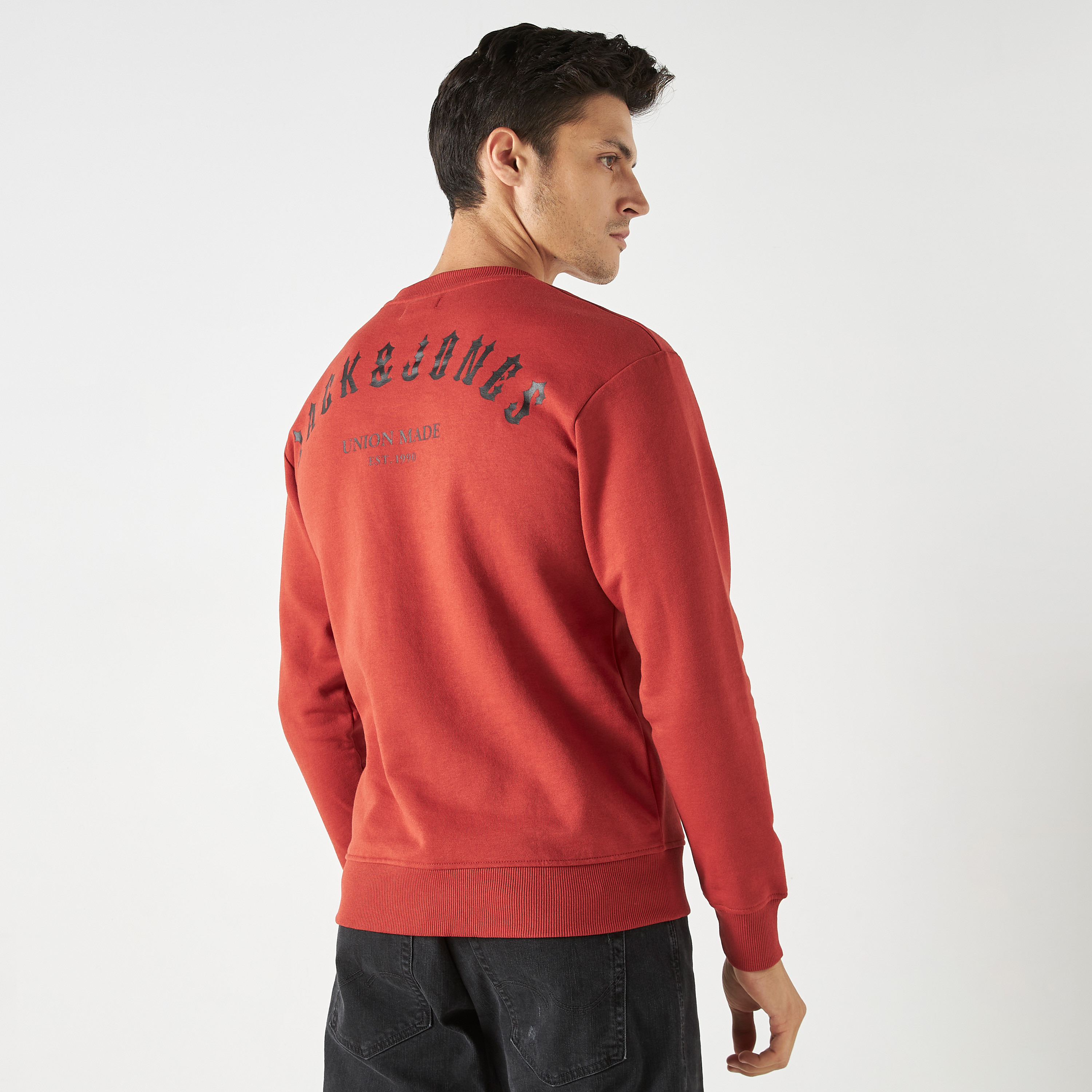 Jack & Jones Knitted Crew Neck Long Sleeves Sweatshirt-men-winterwear-hoodiesandsweatshirts-image-7