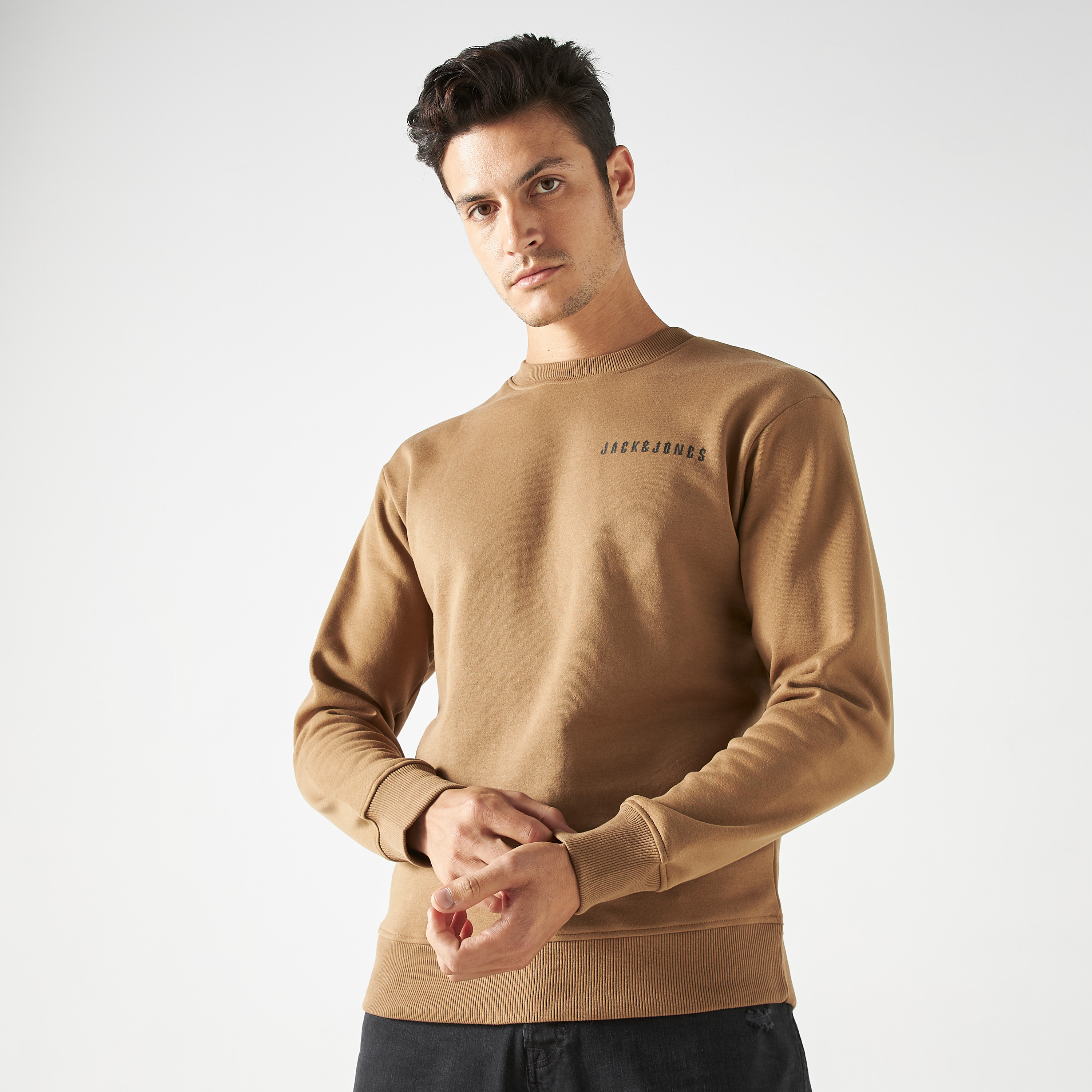 Jack & Jones Knitted Crew Neck Long Sleeves Sweatshirt-men-winterwear-hoodiesandsweatshirts-image-9