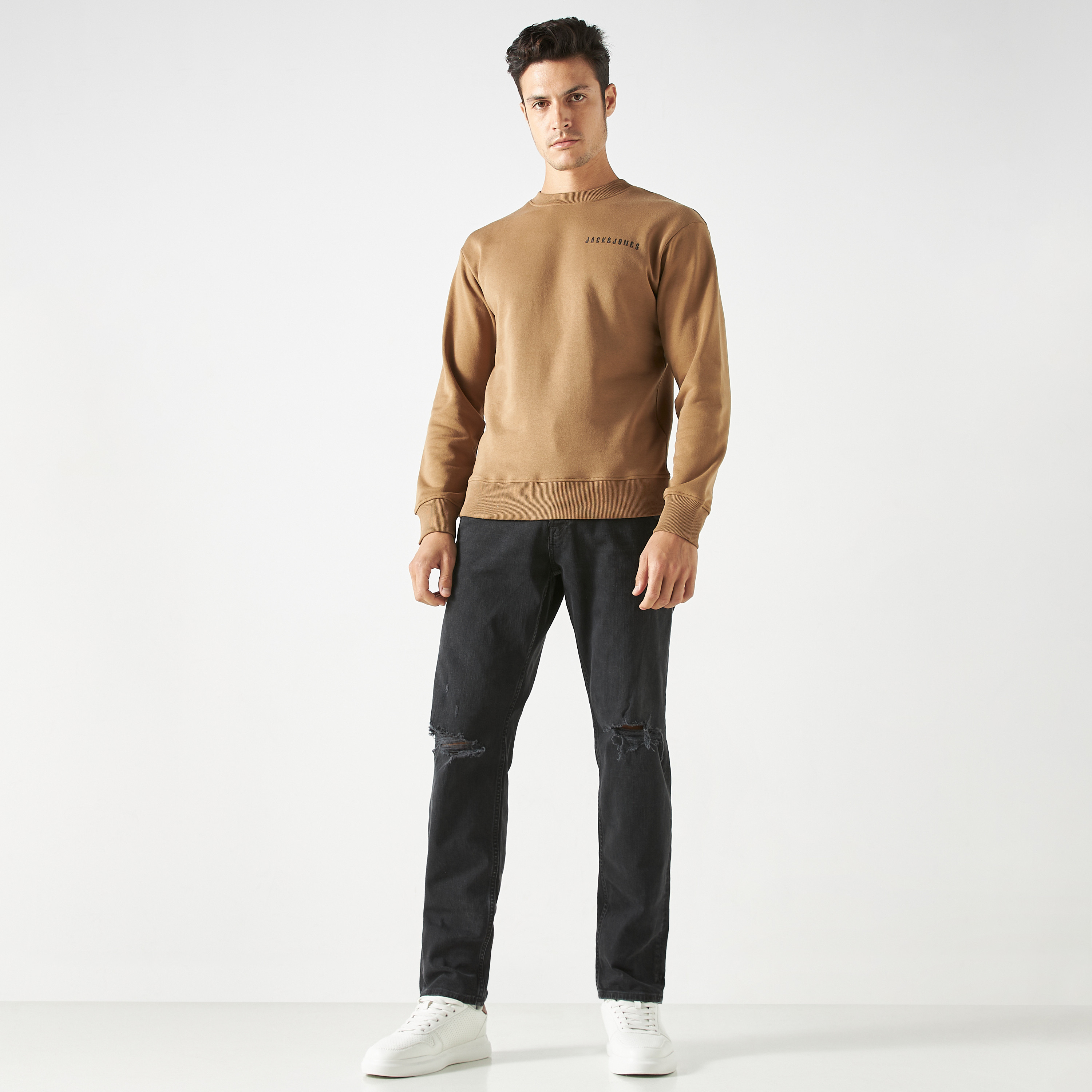 Jack & Jones Knitted Crew Neck Long Sleeves Sweatshirt-men-winterwear-hoodiesandsweatshirts-image-10