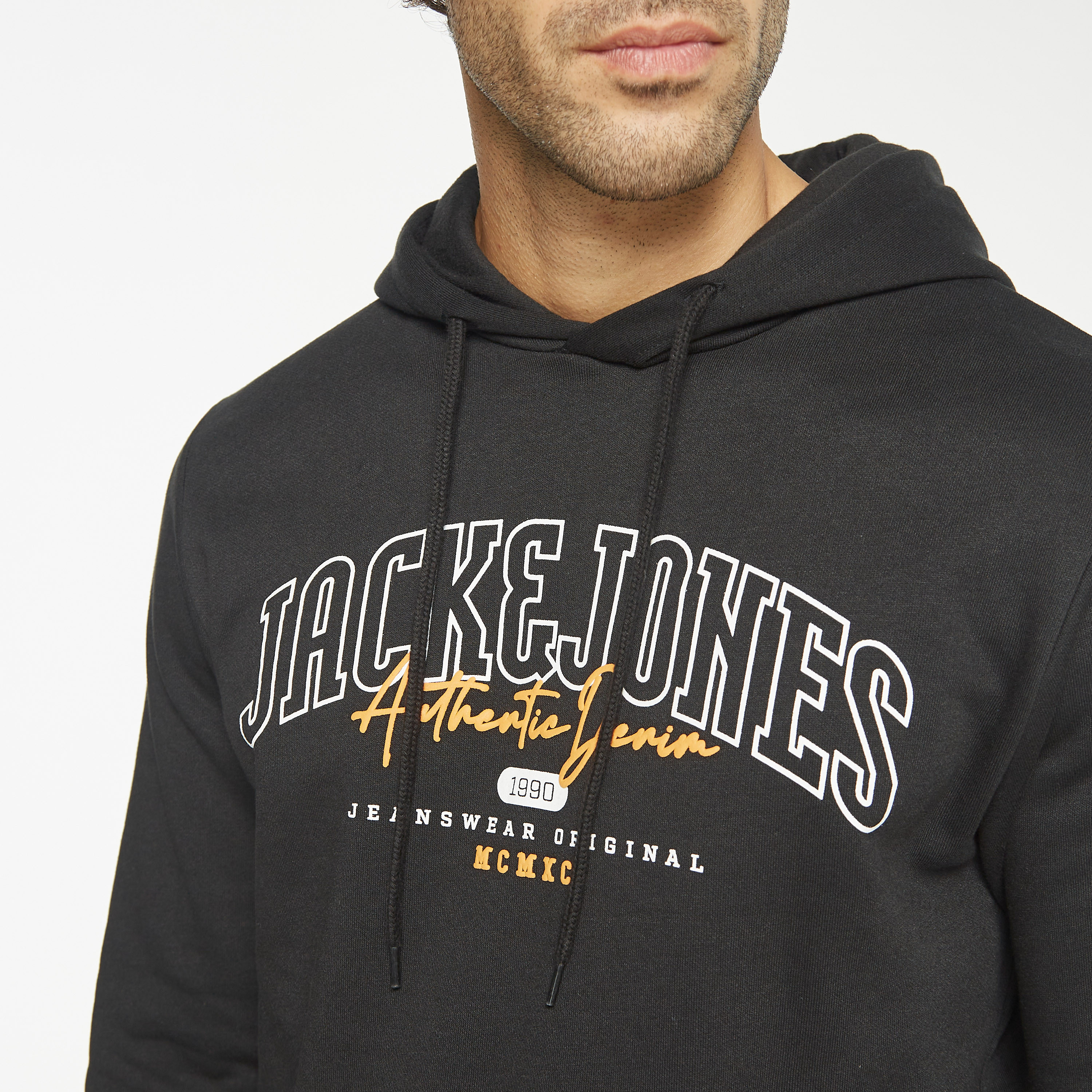  هودي جاك آند جونز مع شعار بأكمام طويلة-men-winterwear-hoodiesandsweatshirts-image-4