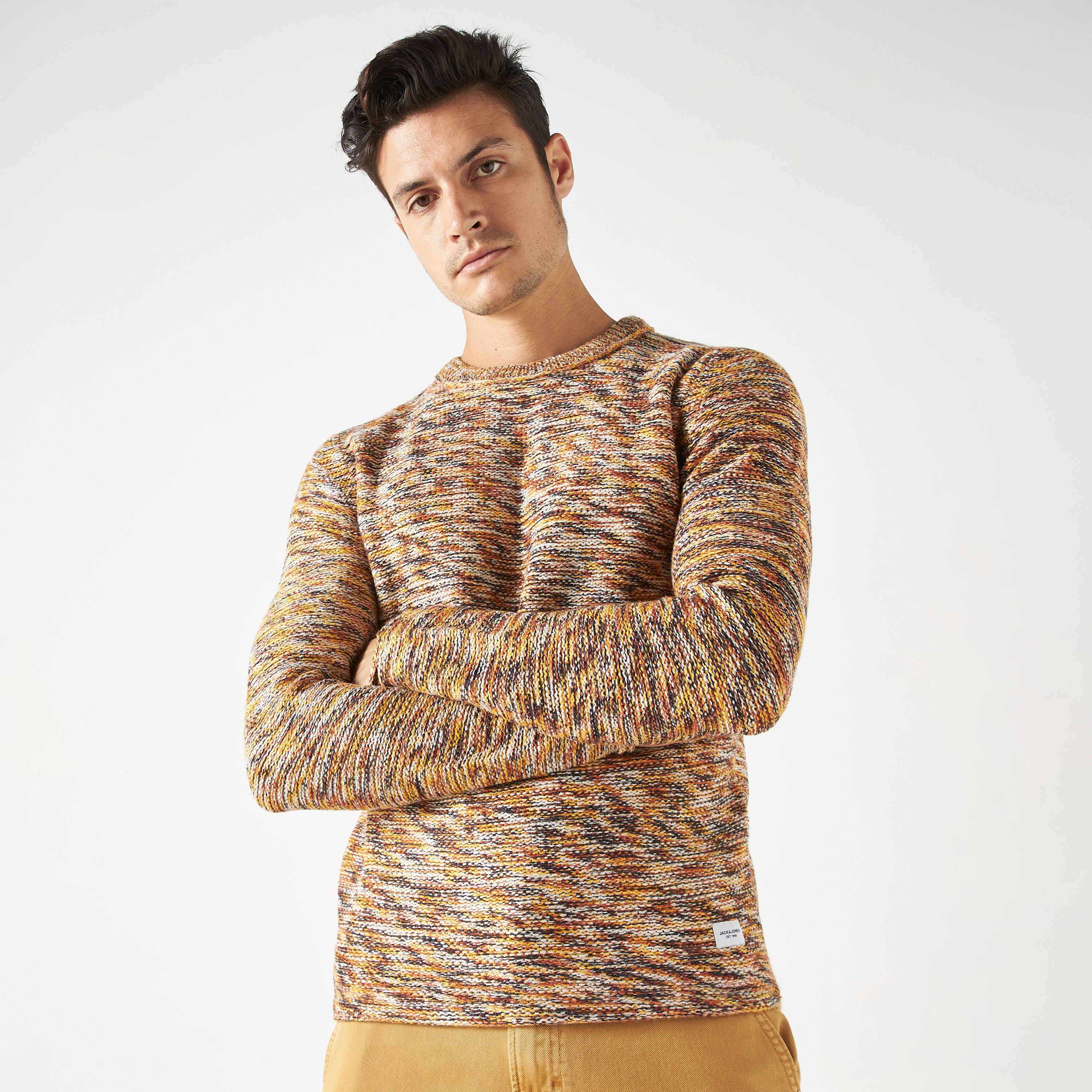 Jack & Jones Knitted Crew Neck Long Sleeves Pullover-men-clothing-sweatersandpullovers-image-1
