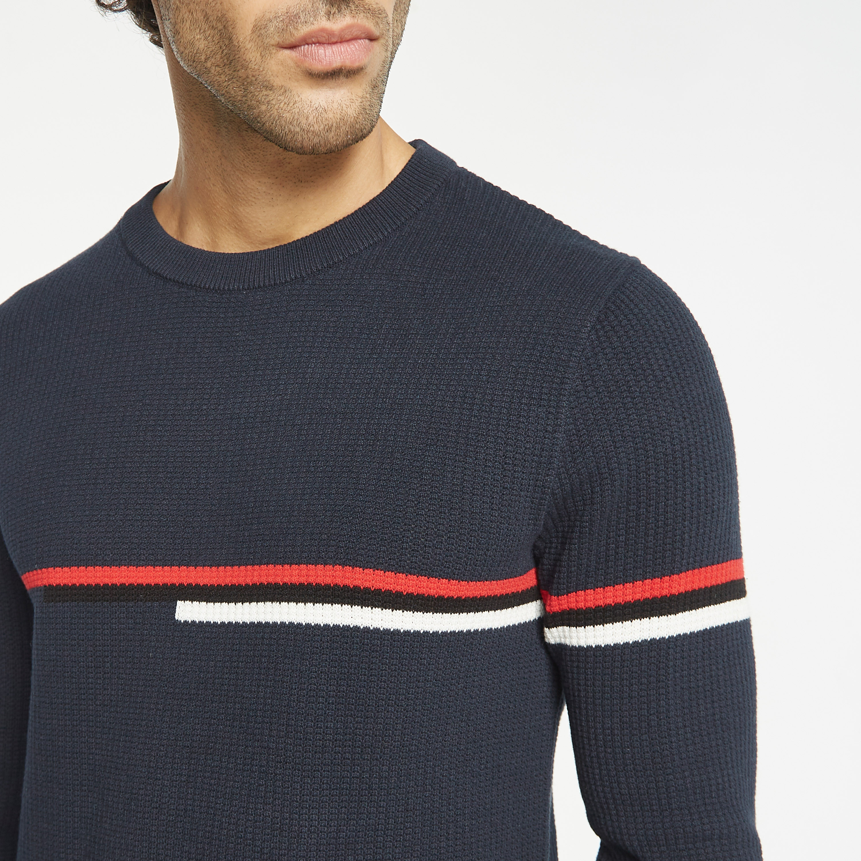  بلوفر مزخرف من جاك آند جونز بأكمام طويلة وياقة مستديرة-men-clothing-sweatersandpullovers-image-8