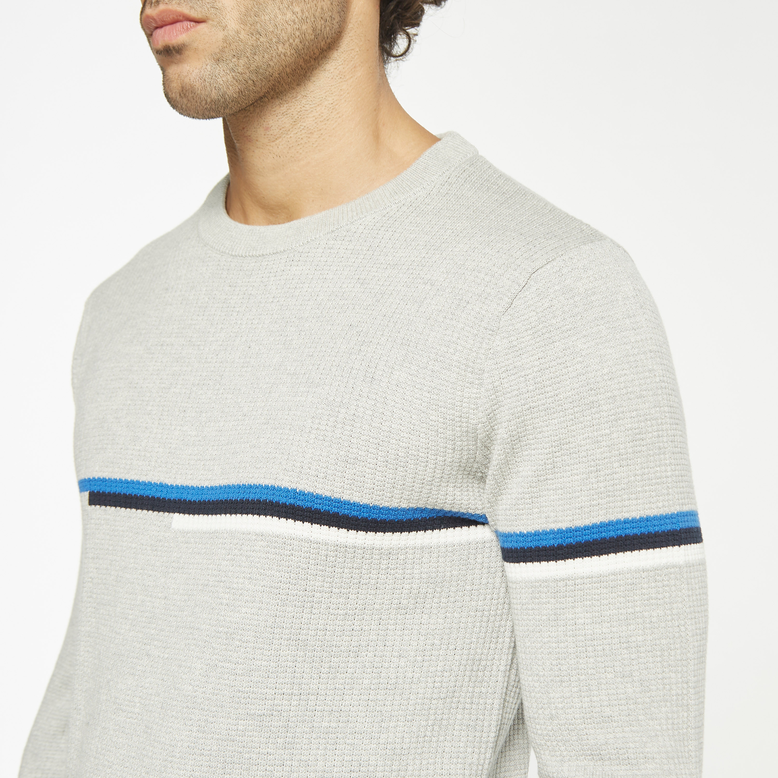 Jack & Jones Textured Crew Neck Long Sleeves Pullover-men-clothing-sweatersandpullovers-image-4