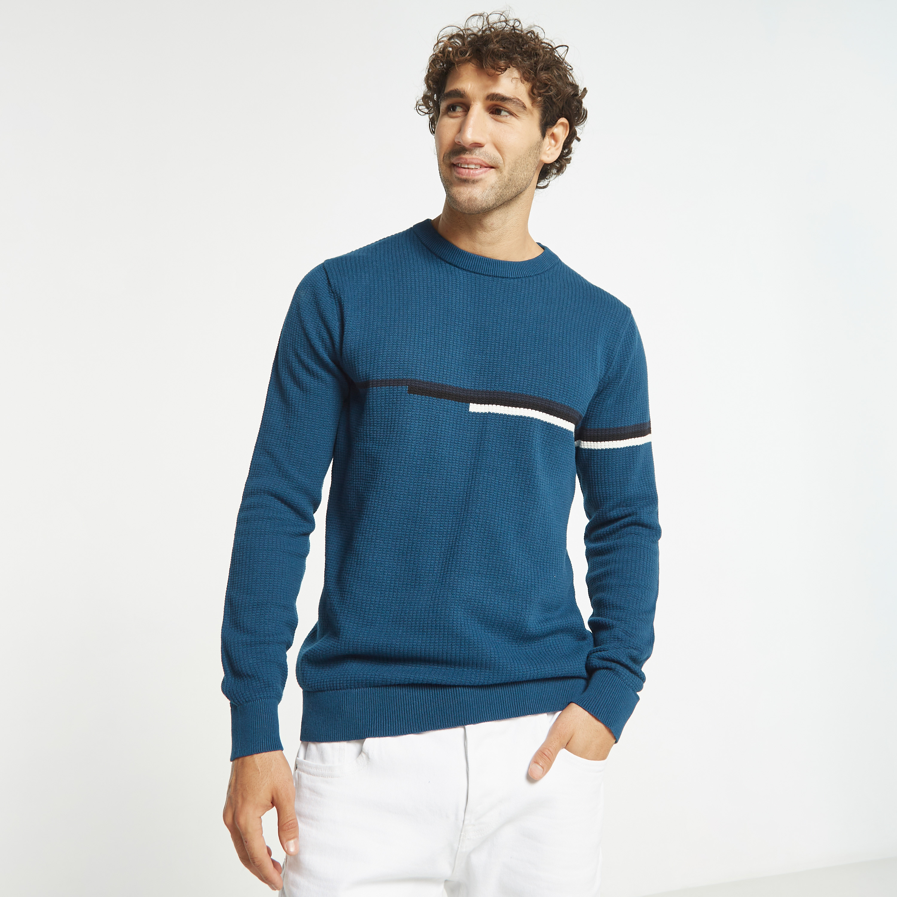  بلوفر مزخرف من جاك آند جونز بأكمام طويلة وياقة مستديرة-men-clothing-sweatersandpullovers-image-9