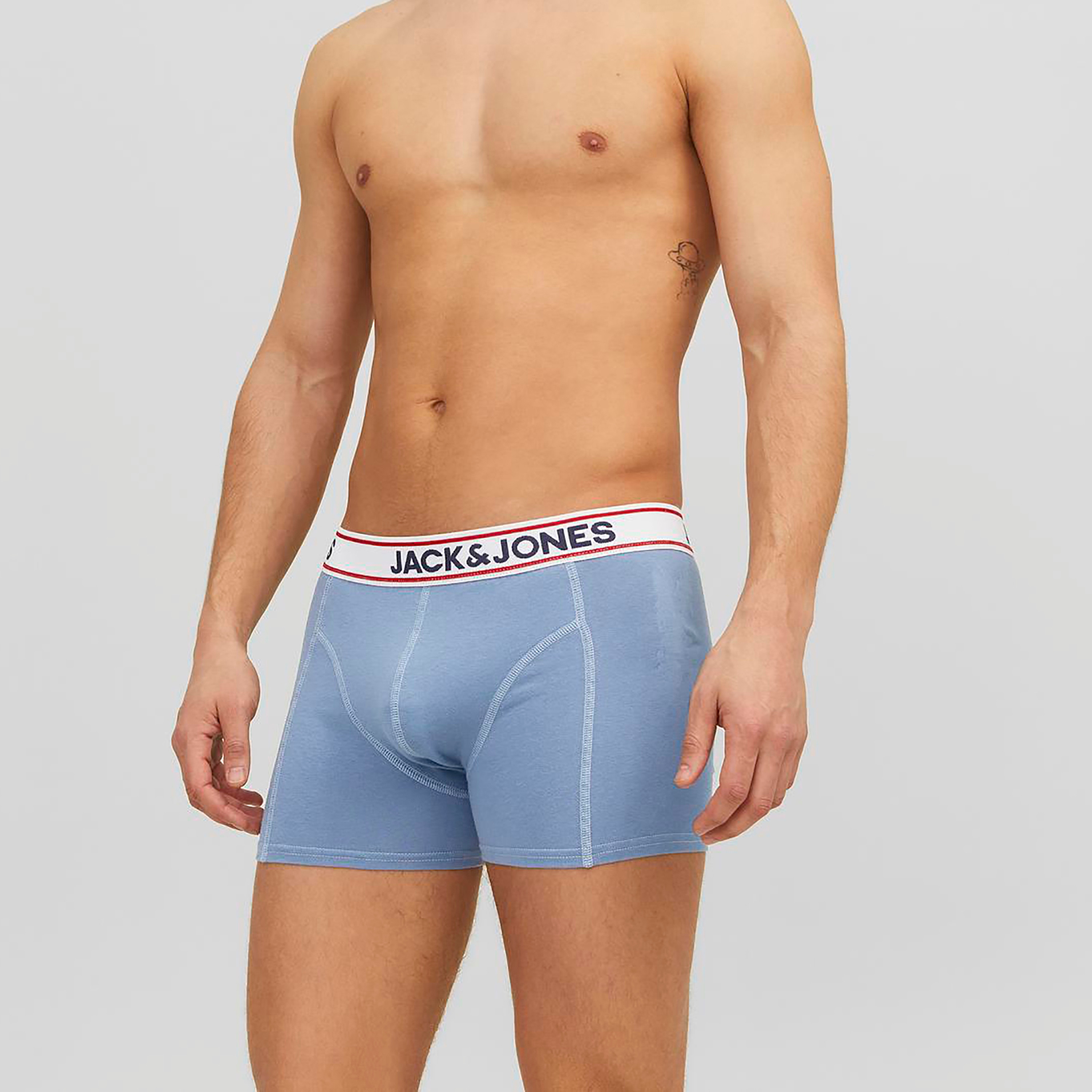 مجموعة مكونة من 3 سراويل سادة مع حزام خصر بطبعة الشعار من جاك آند جونز-men-clothing-innerwear-underwear-image-2