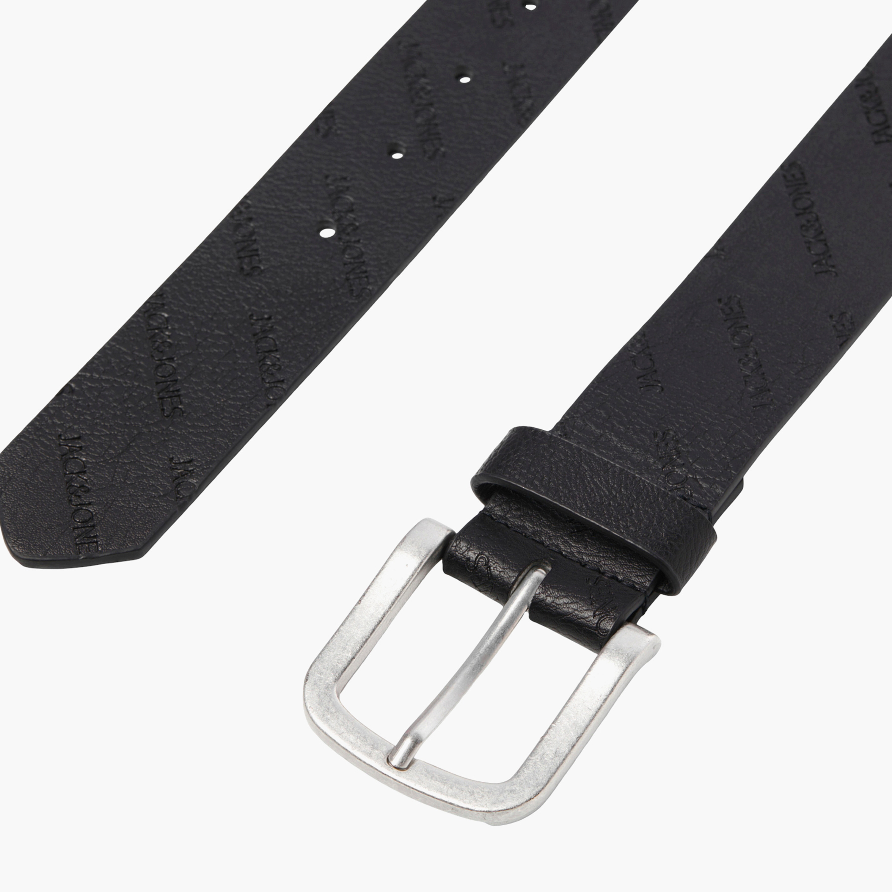 Jack & Jones Logo Embossed Belt with Pink Buckle-men-beltsandwallets-belts-image-3