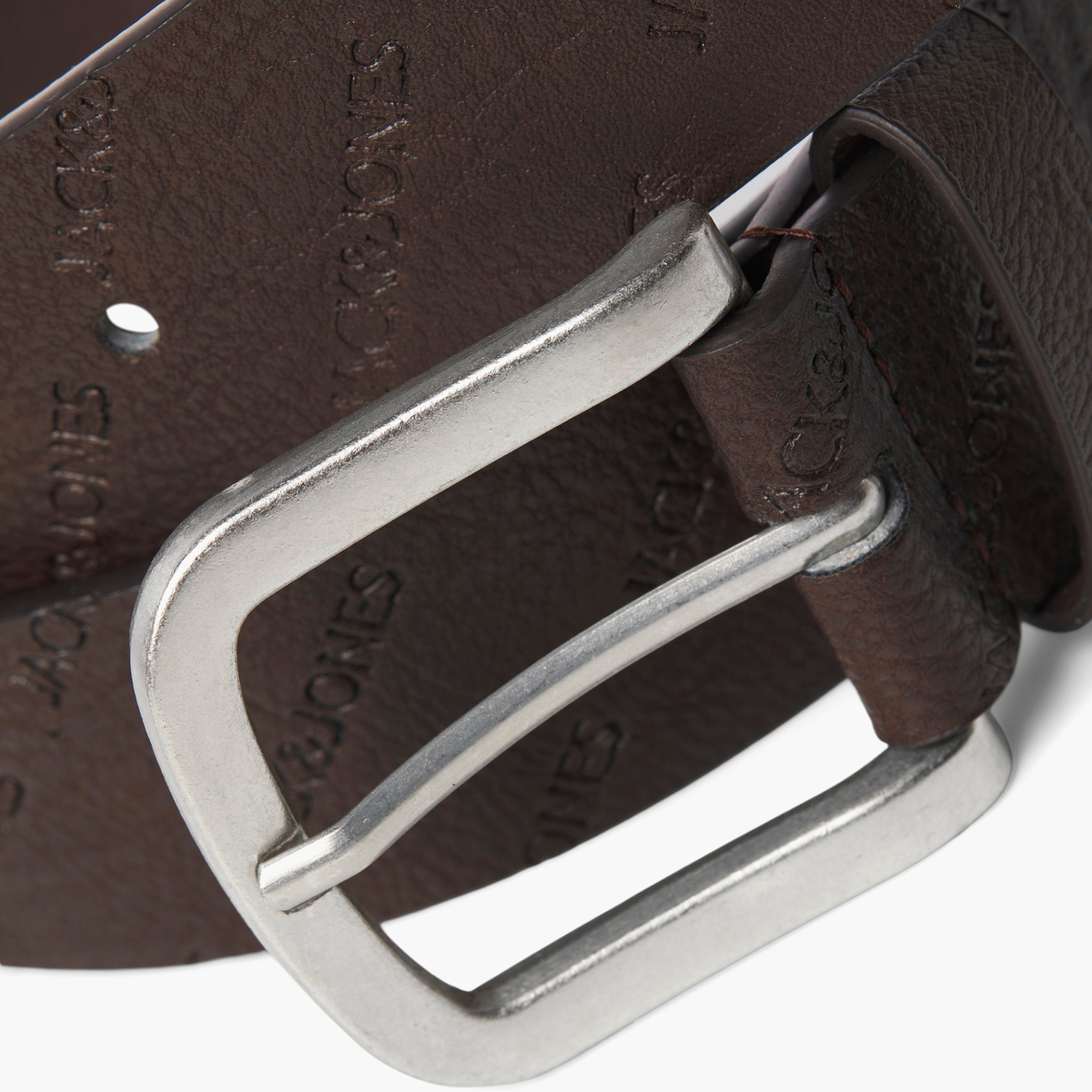 Jack & Jones Logo Embossed Belt with Pink Buckle-men-beltsandwallets-belts-image-9
