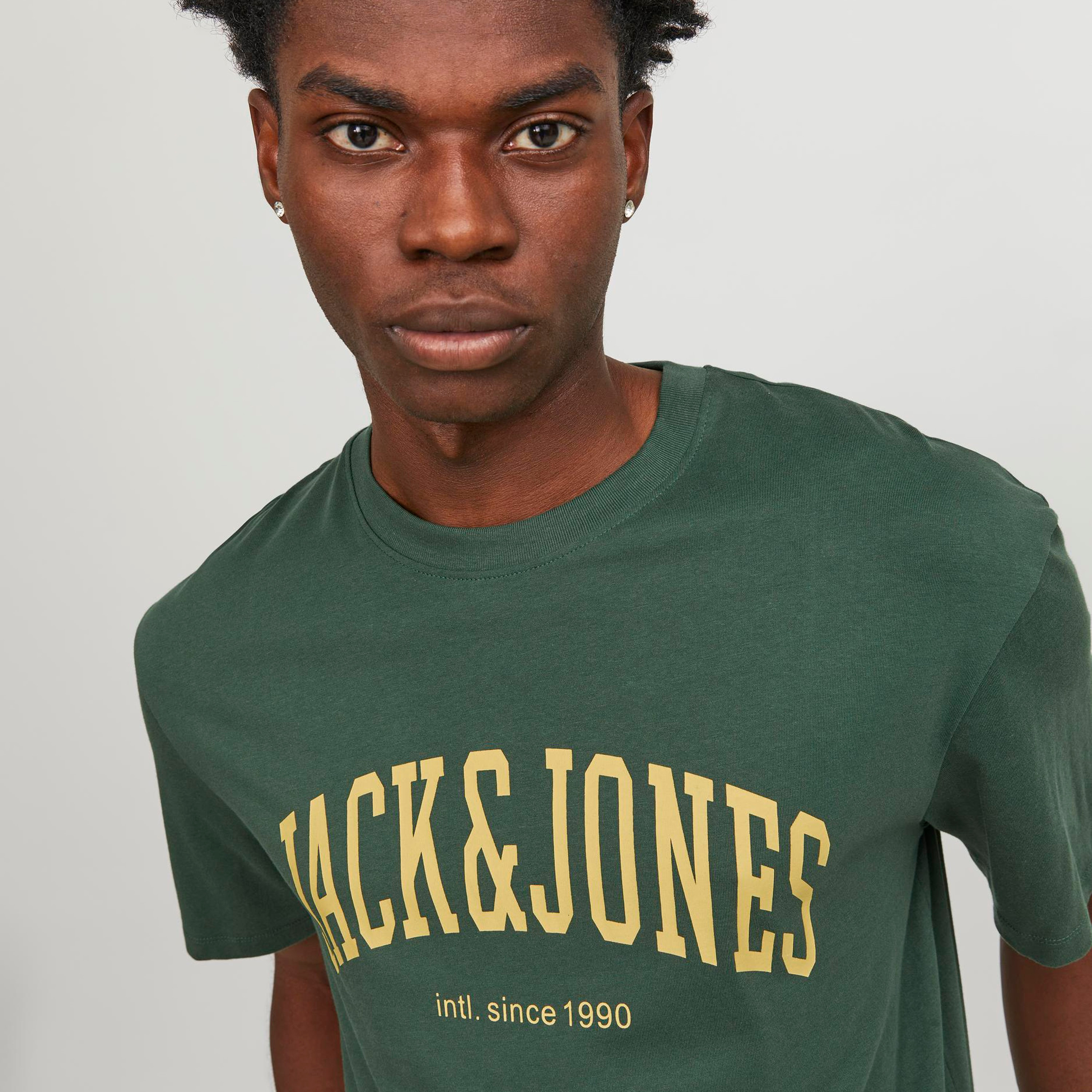 Jack & Jones Logo Crew Neck Short Sleeves T-Shirt-men-clothing-tshirtsandpolos-tshirts-image-3