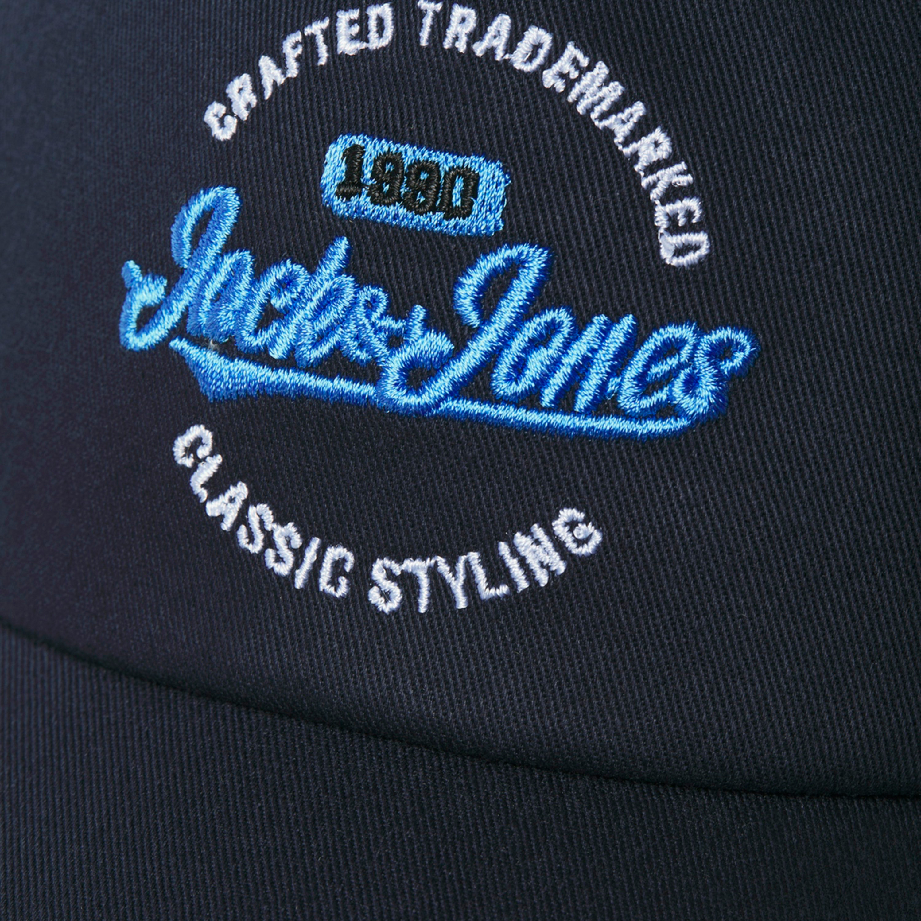 Jack & Jones Embroidered Logo Back Buckle Snap Men's Trucker Cap-men-caps-image-2