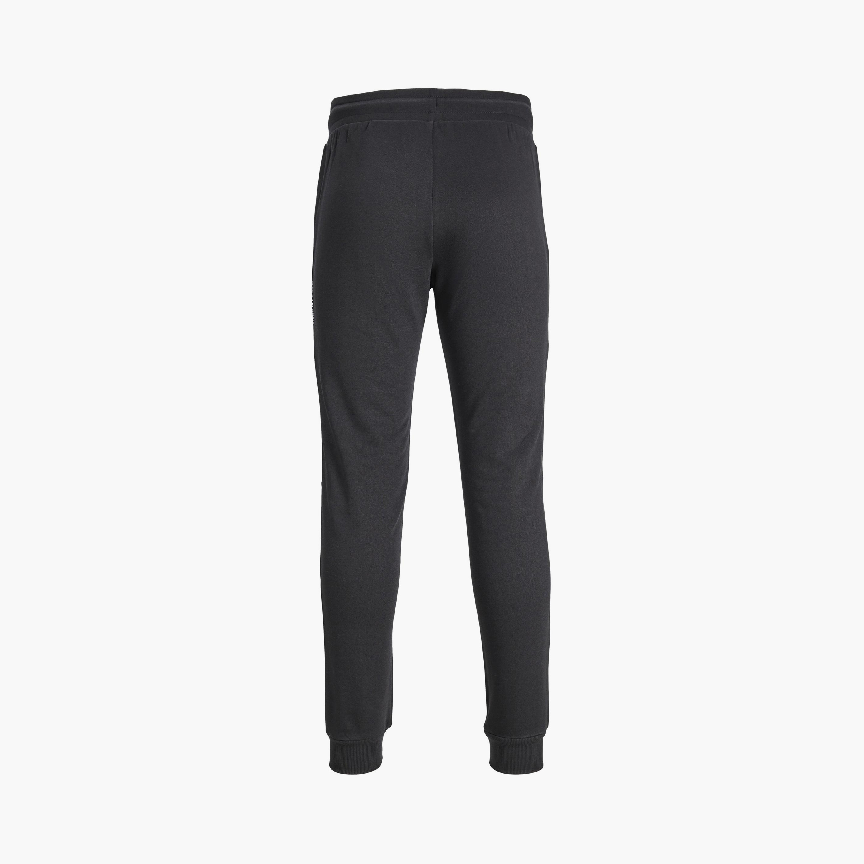 Jack & Jones Plain Mid-Rise Drawstring Joggers-men-clothing-bottoms-joggers-image-2