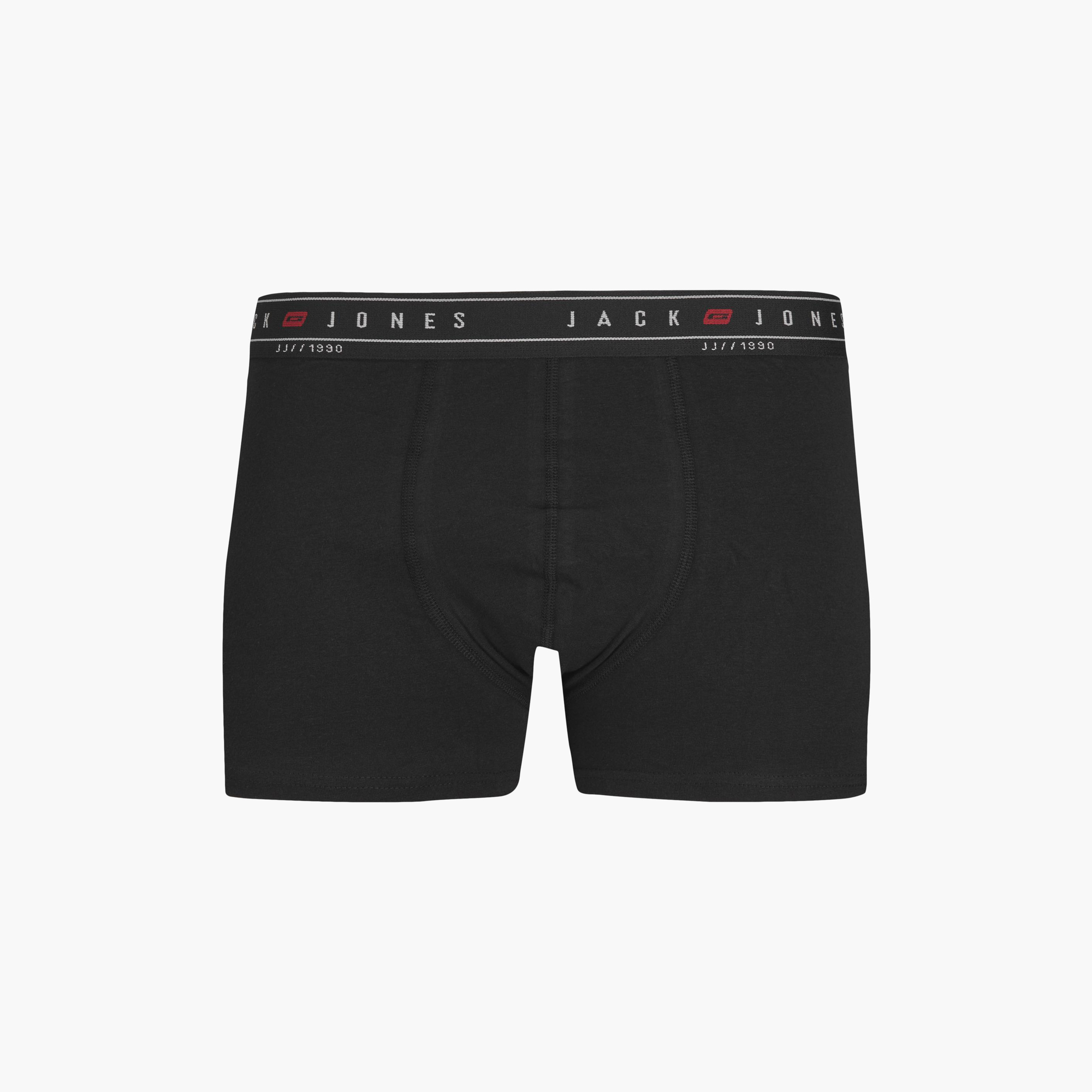 Jack & Jones Pack of 3 Brand Print Waistband Trunks-men-clothing-innerwear-underwear-image-3