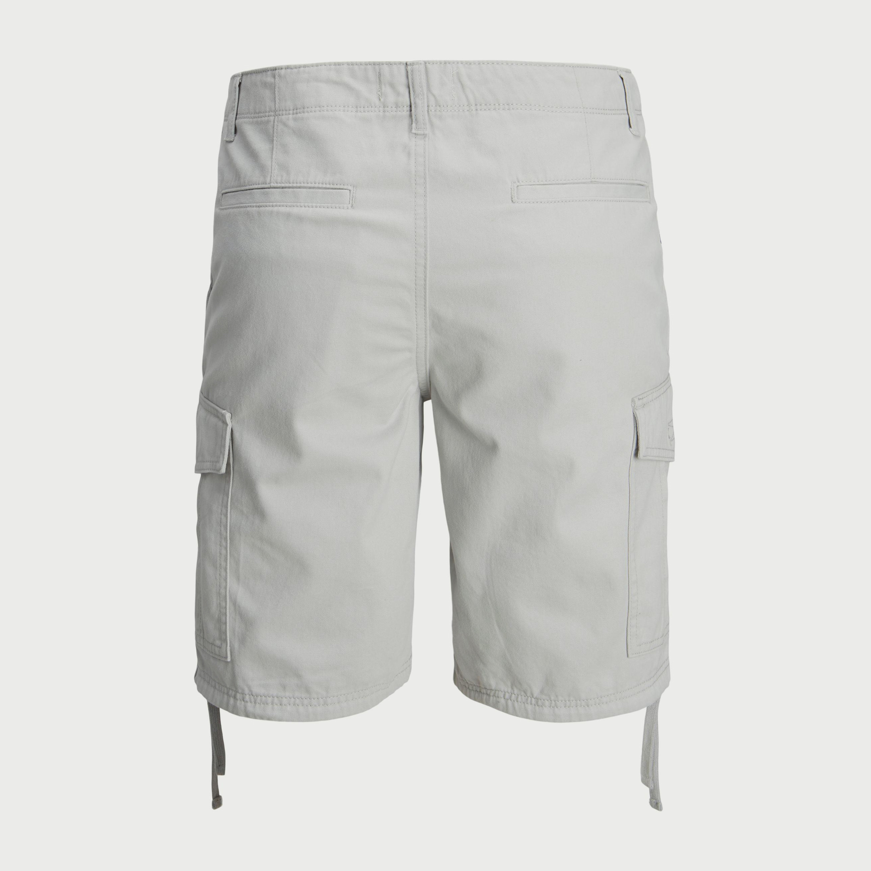 Jack & Jones Plus Size  Plain High-Rise Drawstring Shorts with Cargo Pockets-men-clothing-bottoms-shorts-image-2