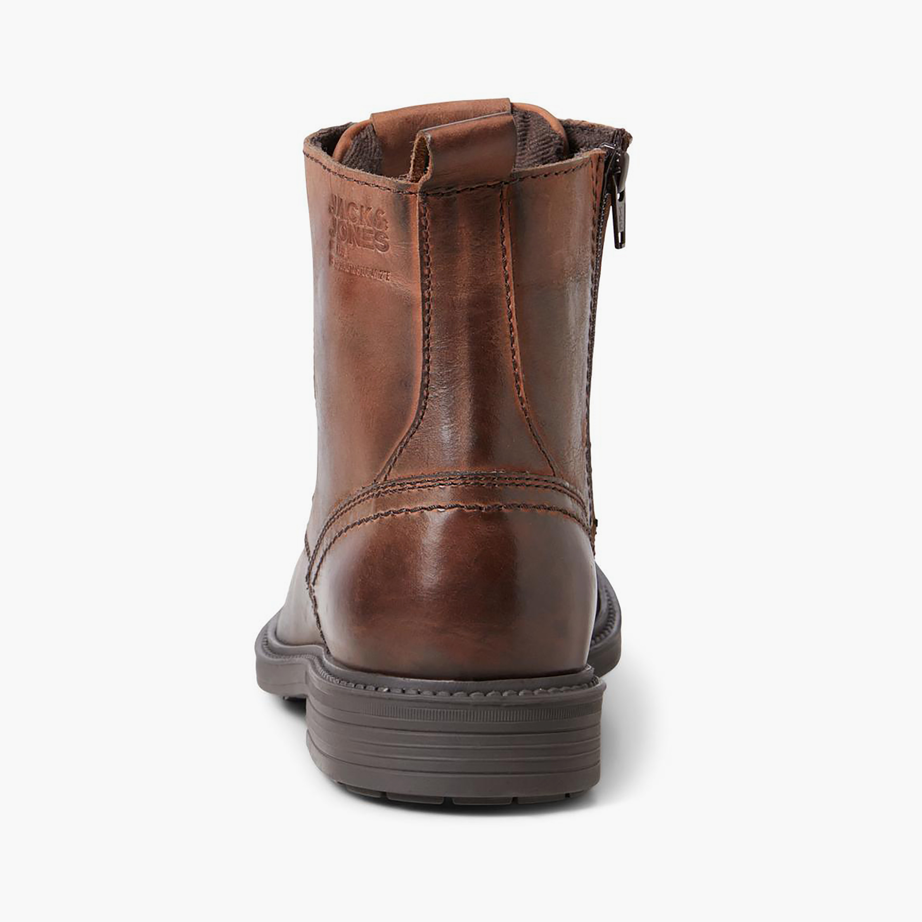 حذاء جاك آند جونز ذو جيفهووارد الجلدي للكاحل للرجال | 12237617-men-shoes-boots-image-11