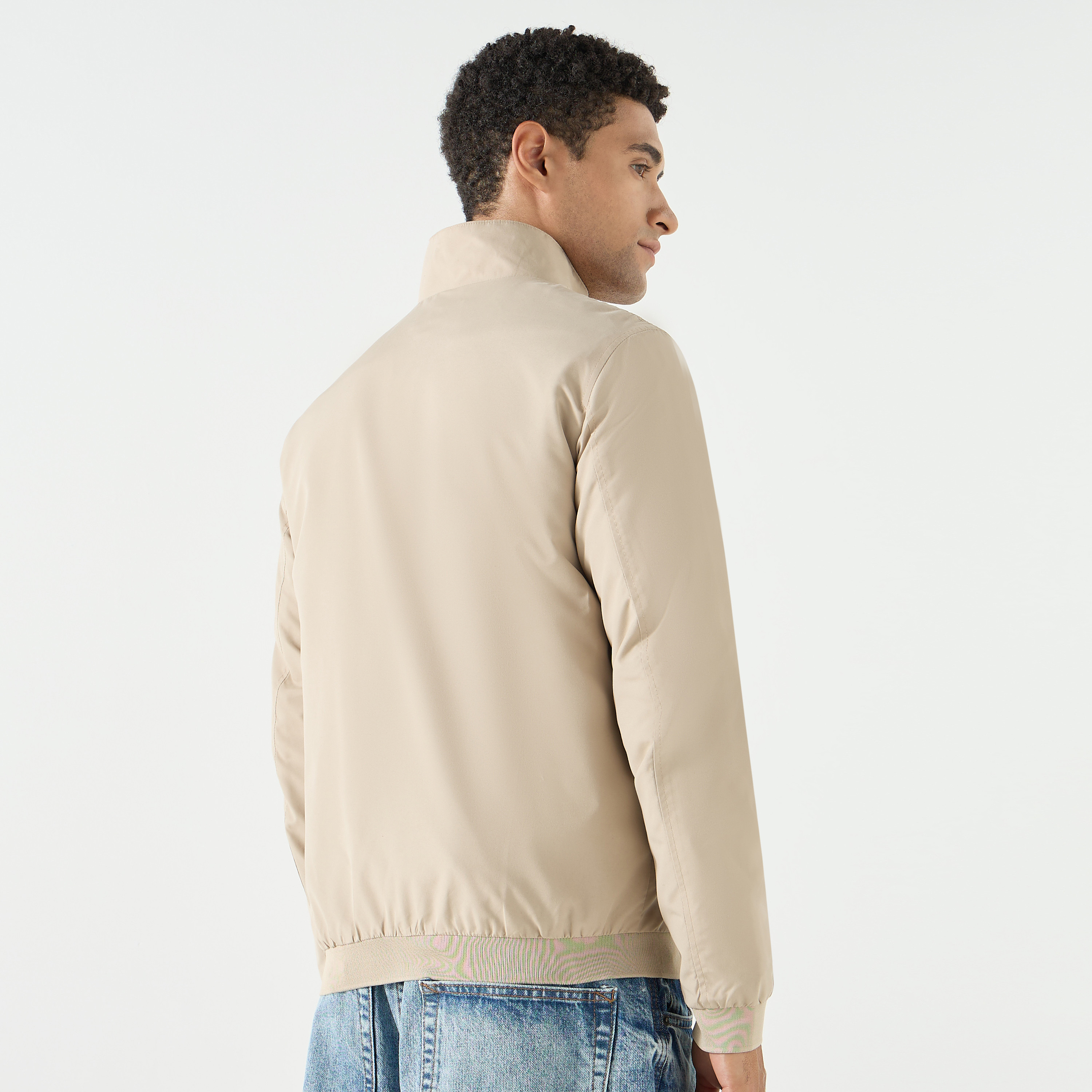 جاك آند جونز سترة رجالية ذات رقبة عالية وأكمام طويلة-men-clothing-jacketsandblazers-jackets-image-4